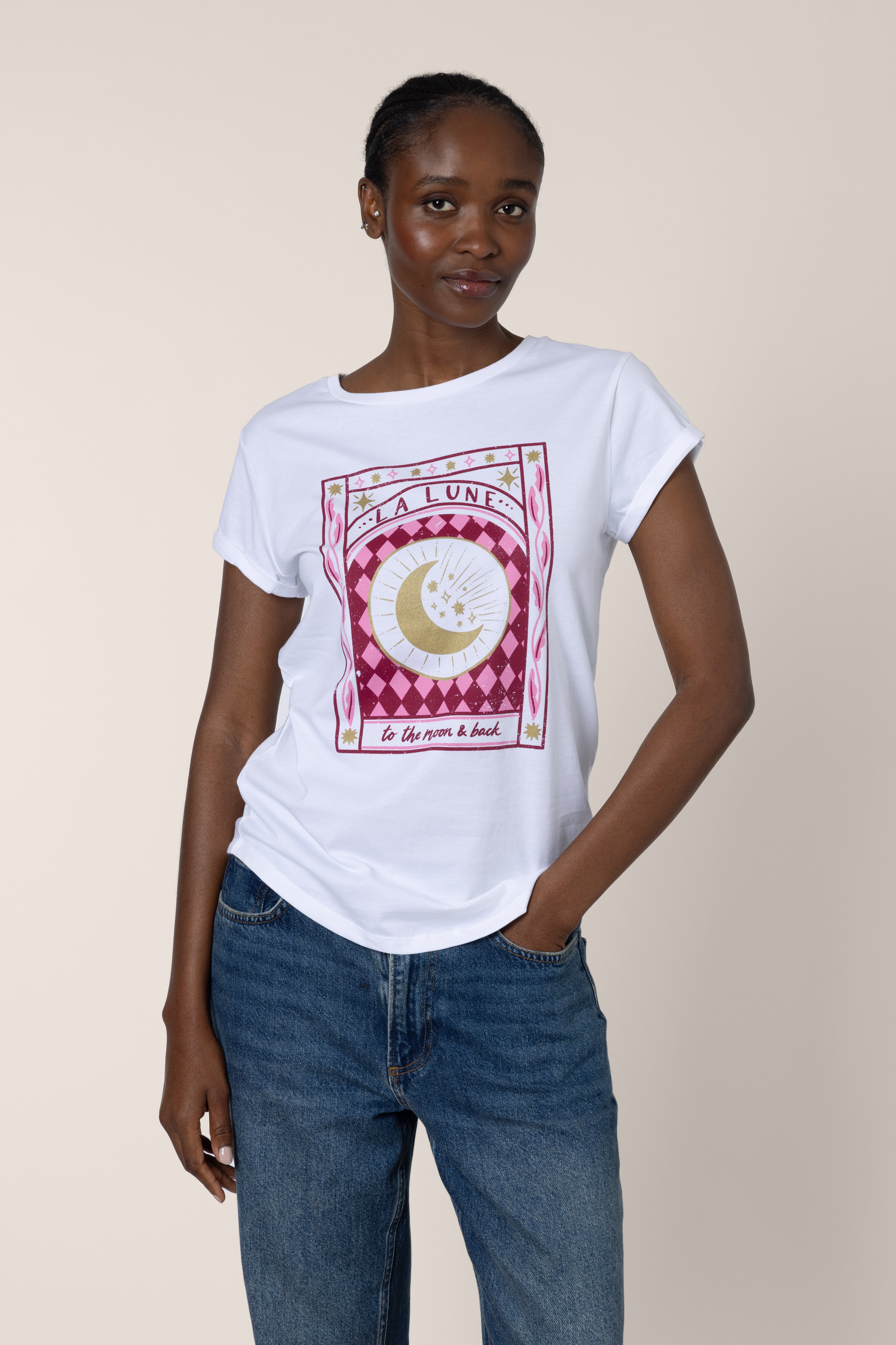 La Lune Neat Fit T-Shirt - White
