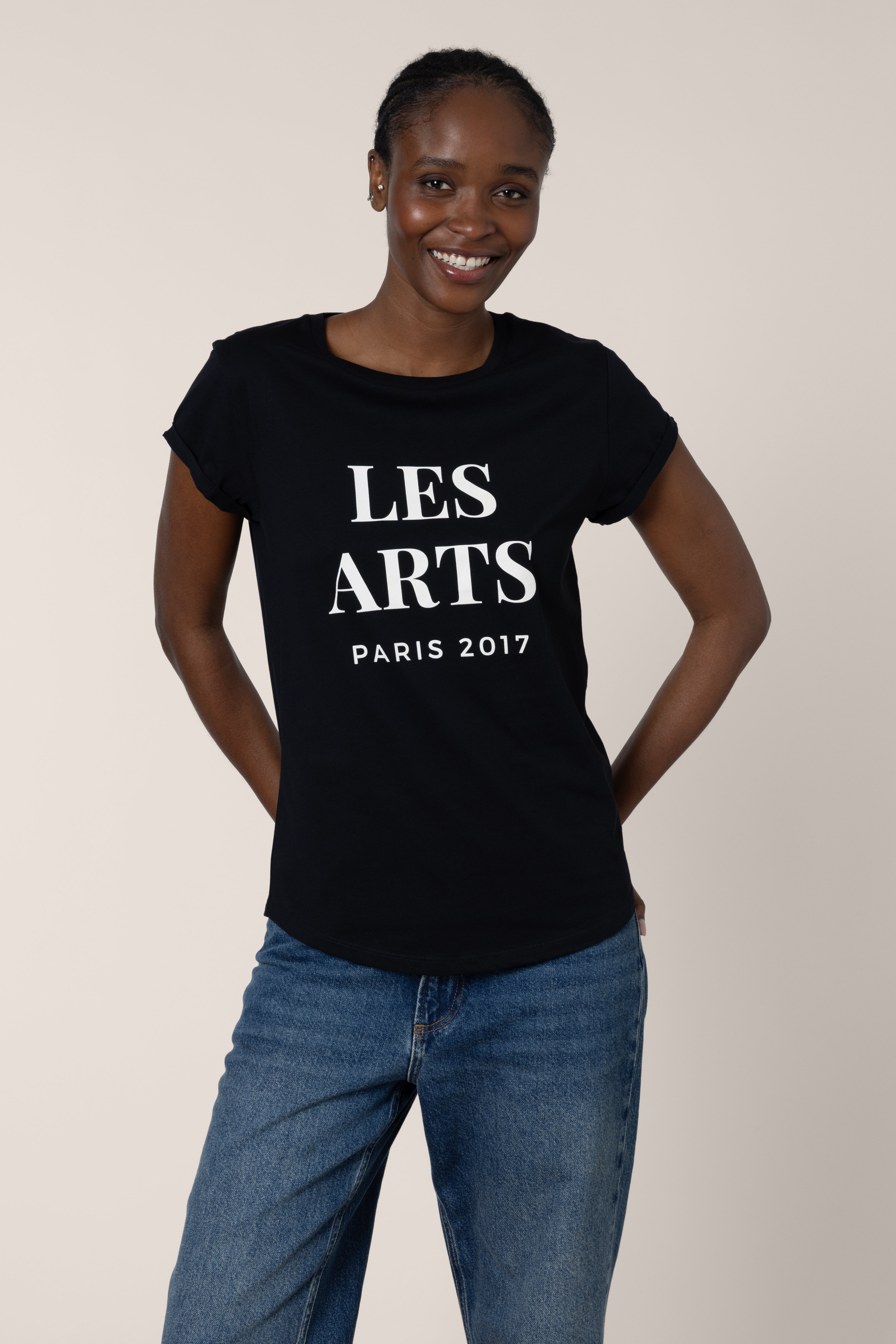 Les Arts Neat Fit T-Shirt - Black
