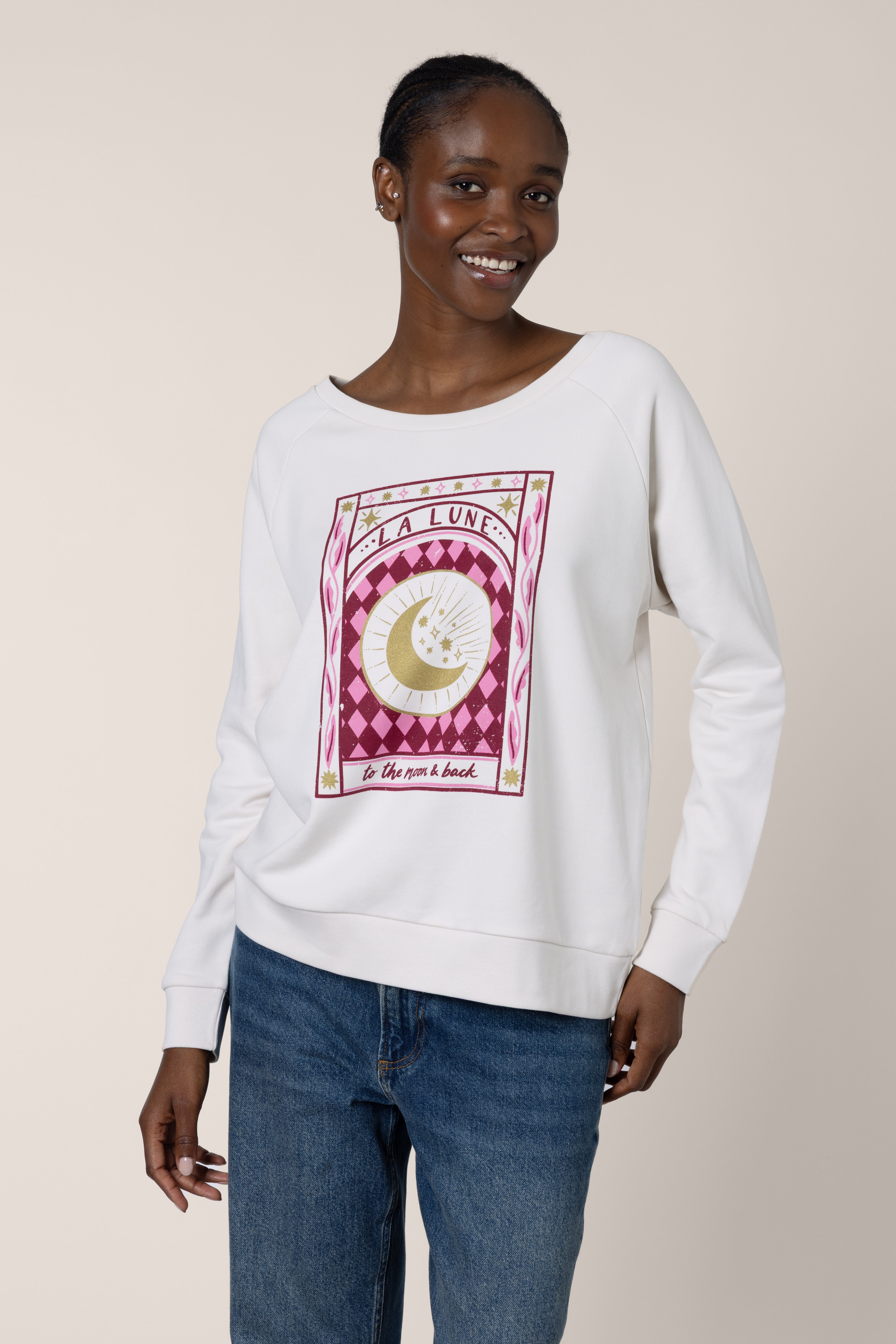 La Lune Sweatshirt - Vintage White