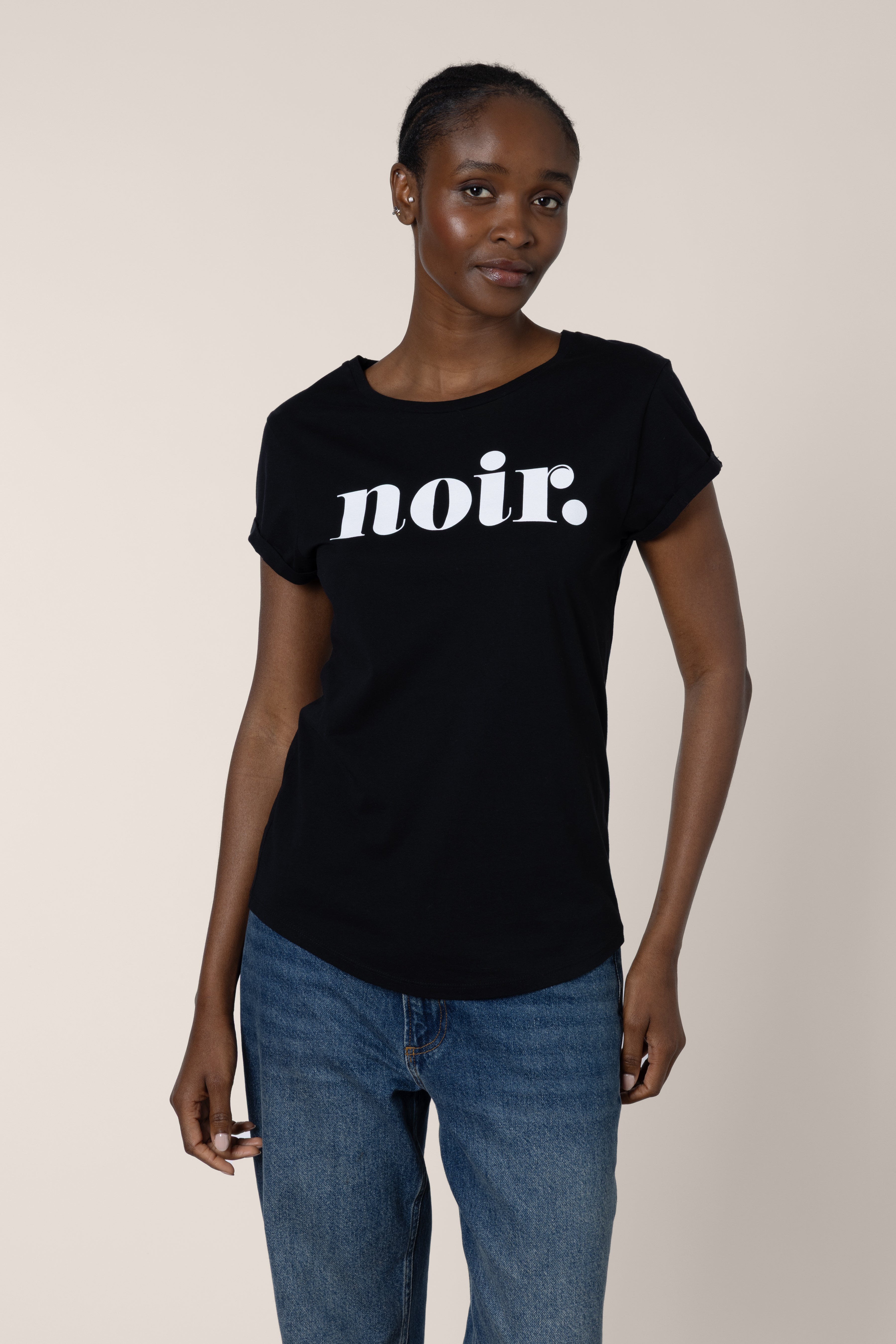 Noir Neat Fit T-Shirt - Black