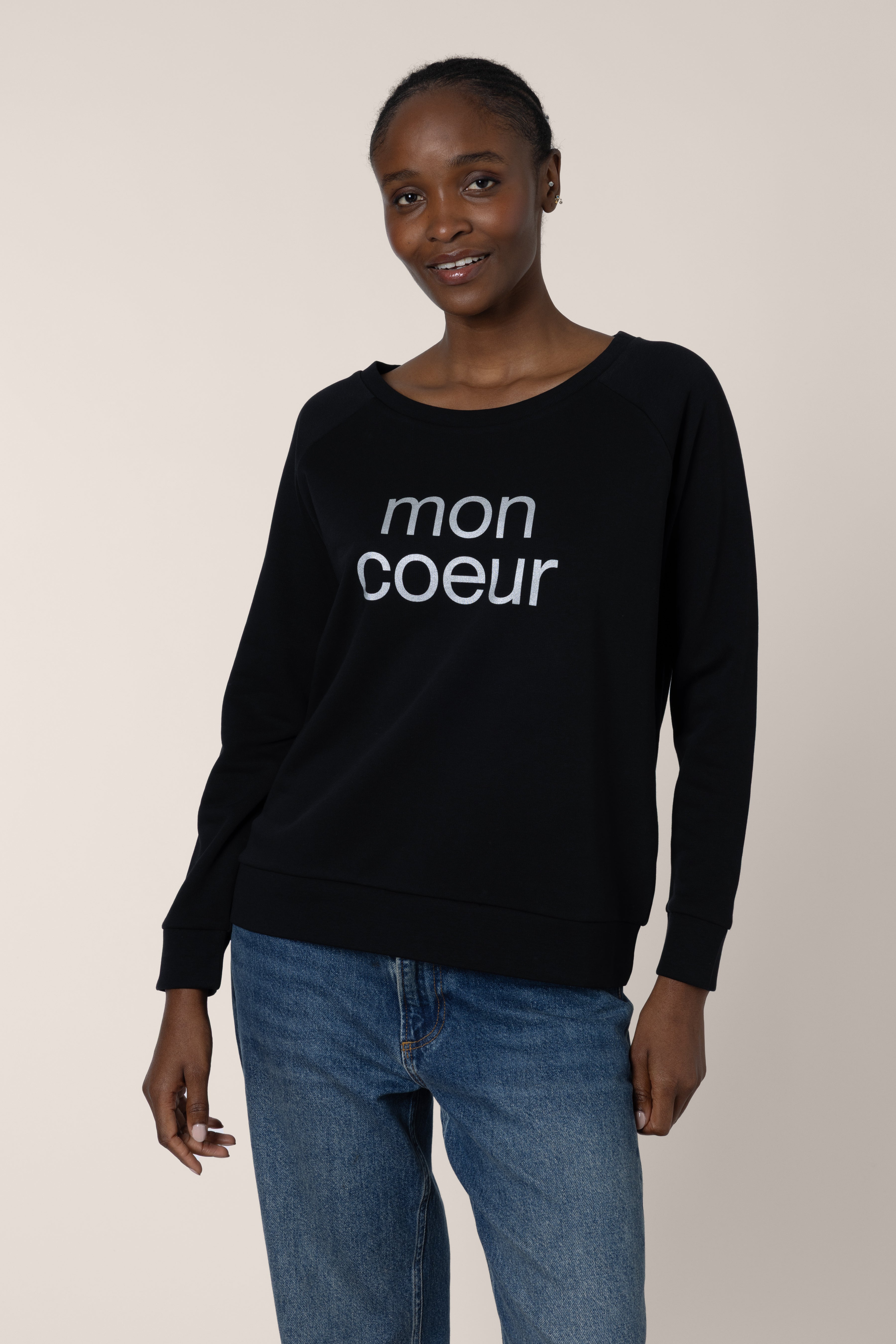 Mon Coeur Sweatshirt - Black