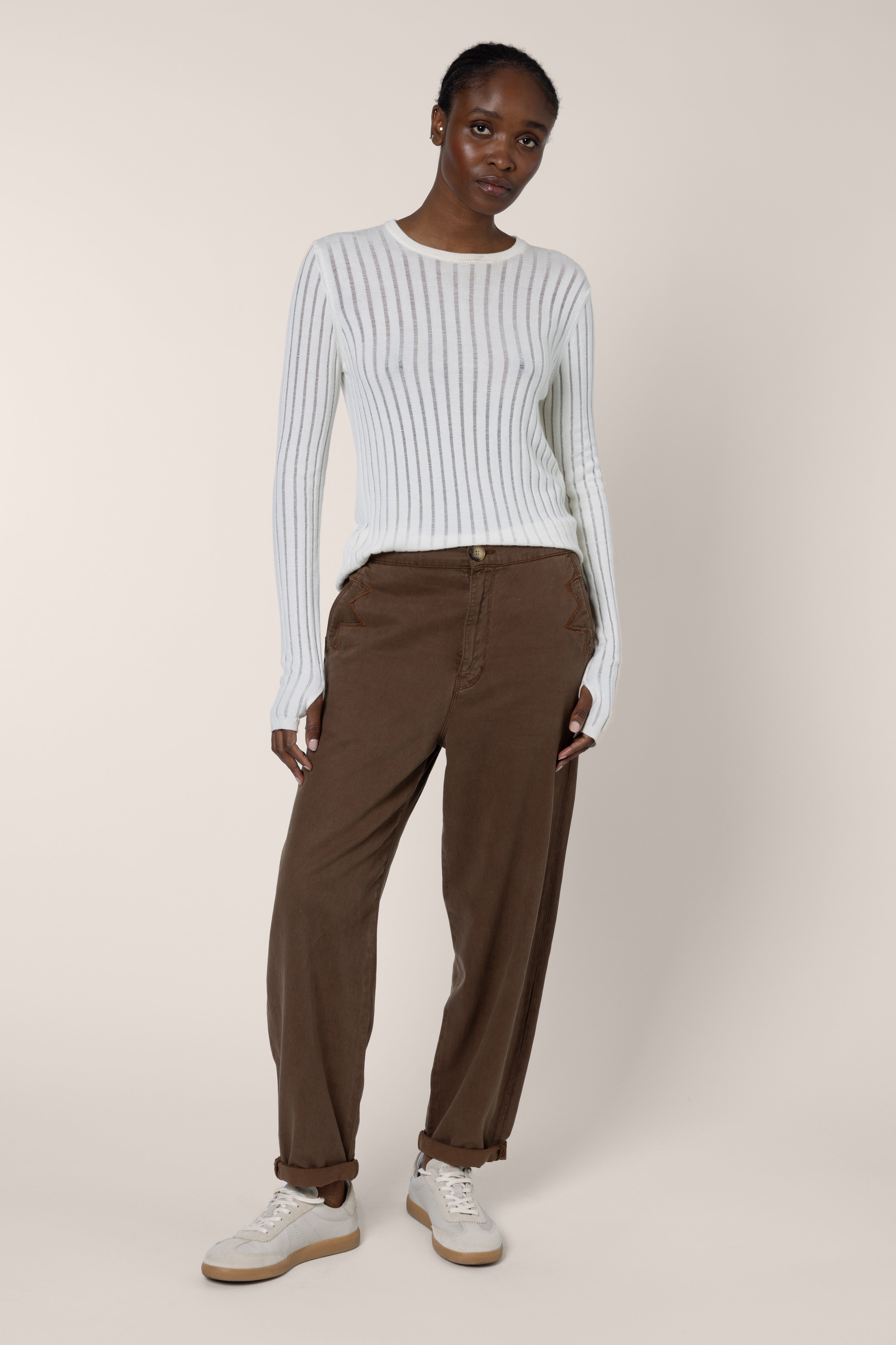 Kate Cargo Trouser - Chocolate