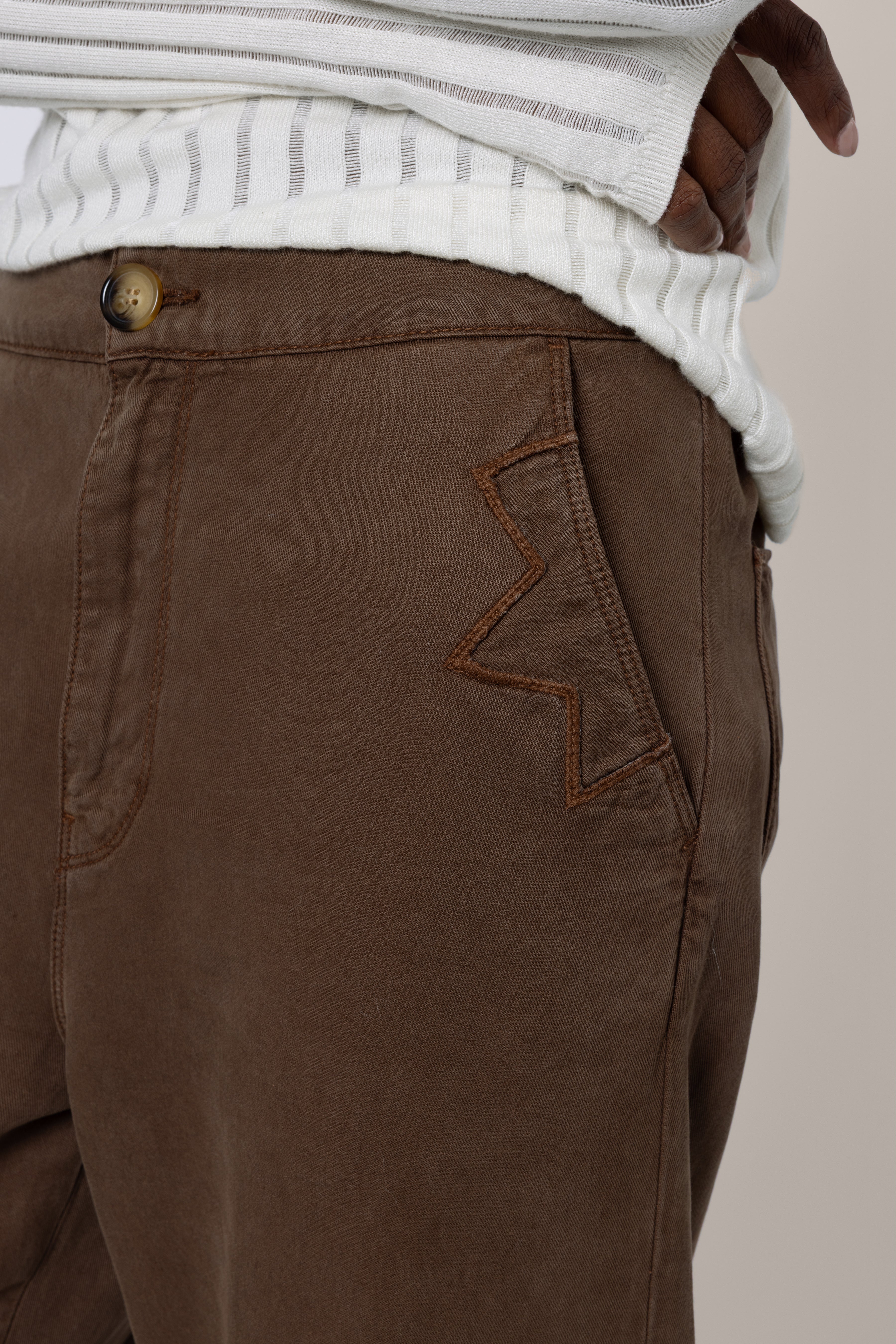 Kate Cargo Trouser - Chocolate