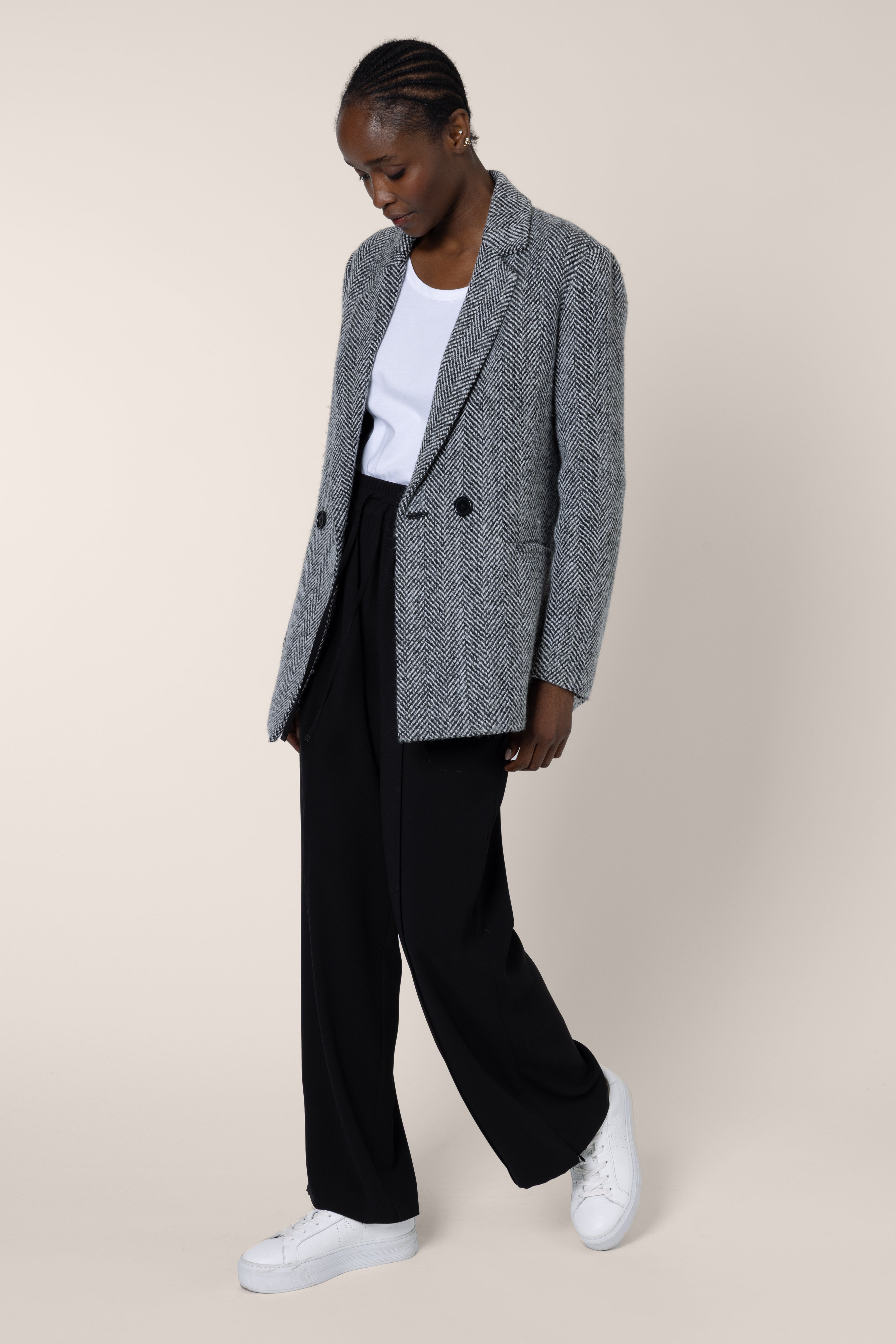Teyha Tweed Blazer - Black/White