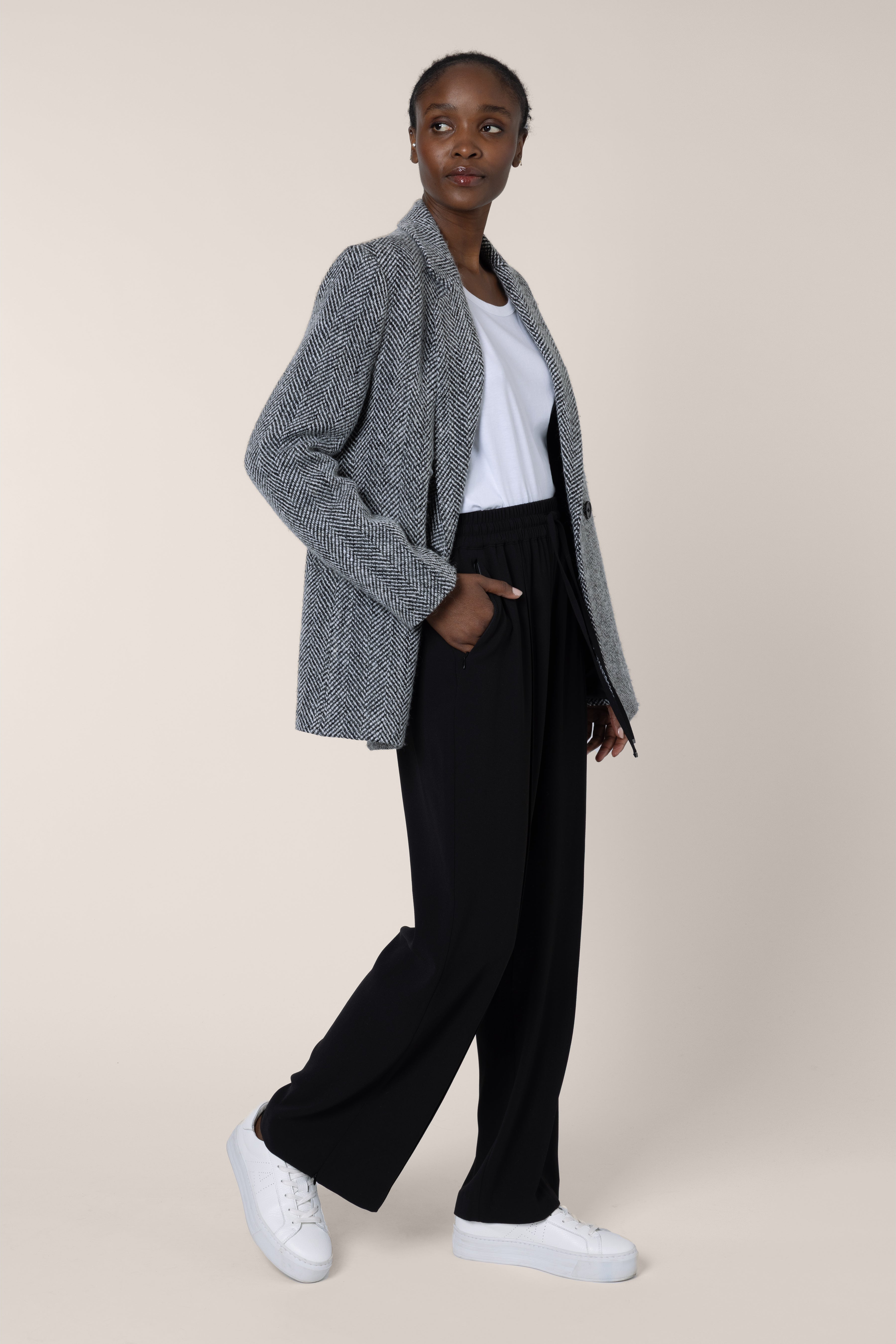Teyha Tweed Blazer - Black/White