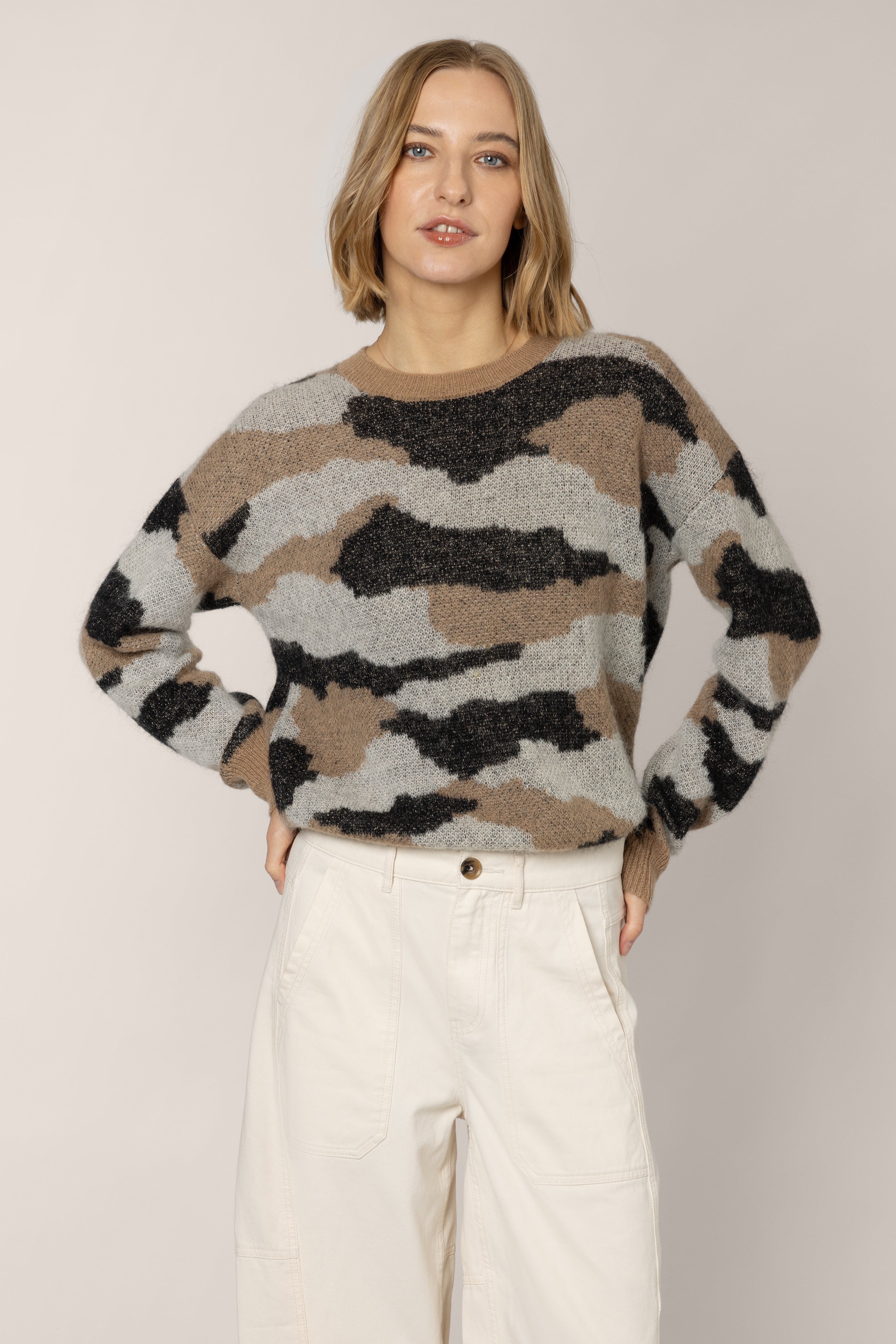 Carly Camo Jumper