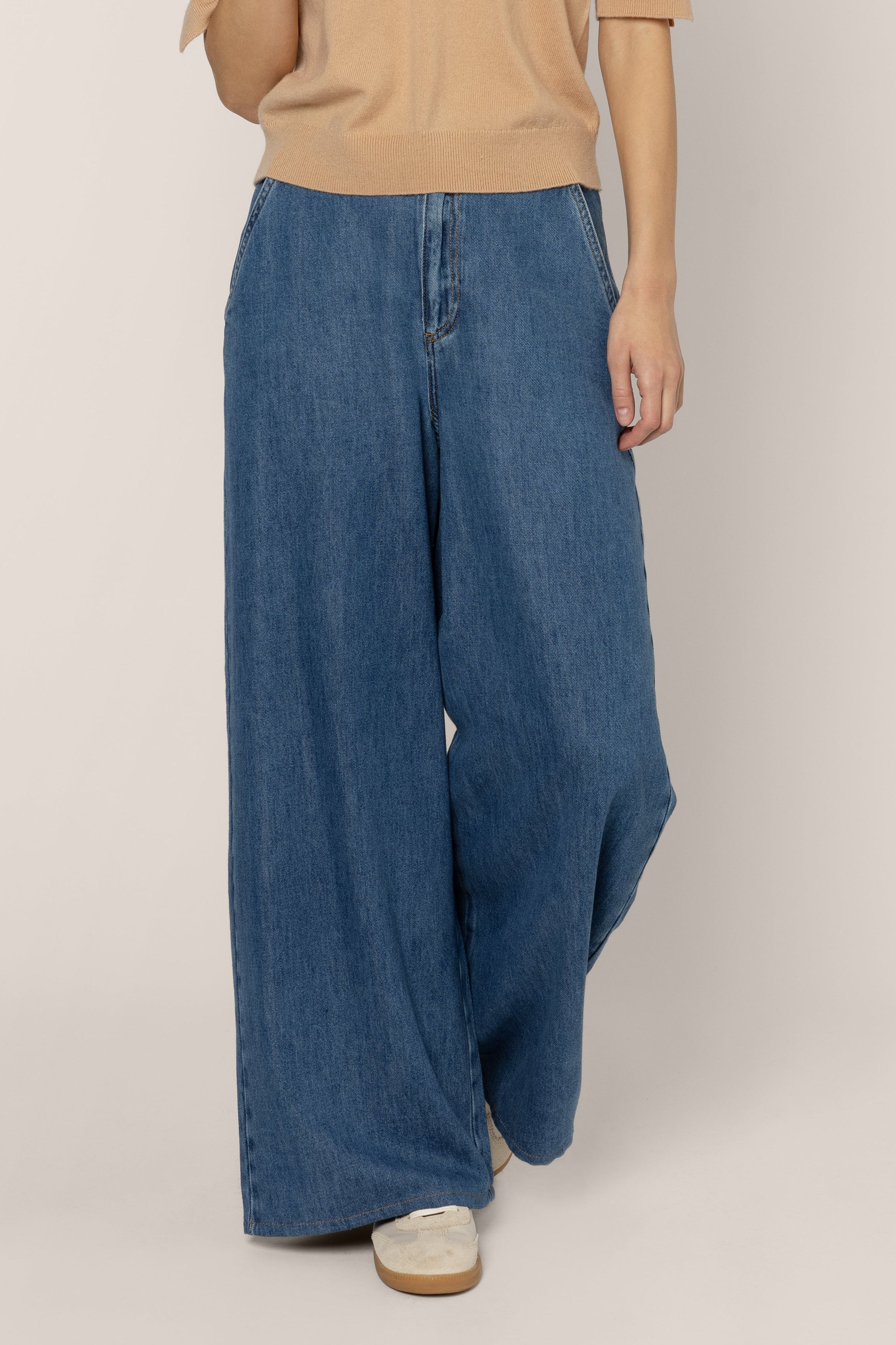 Whitney Wide Leg Jeans - blue
