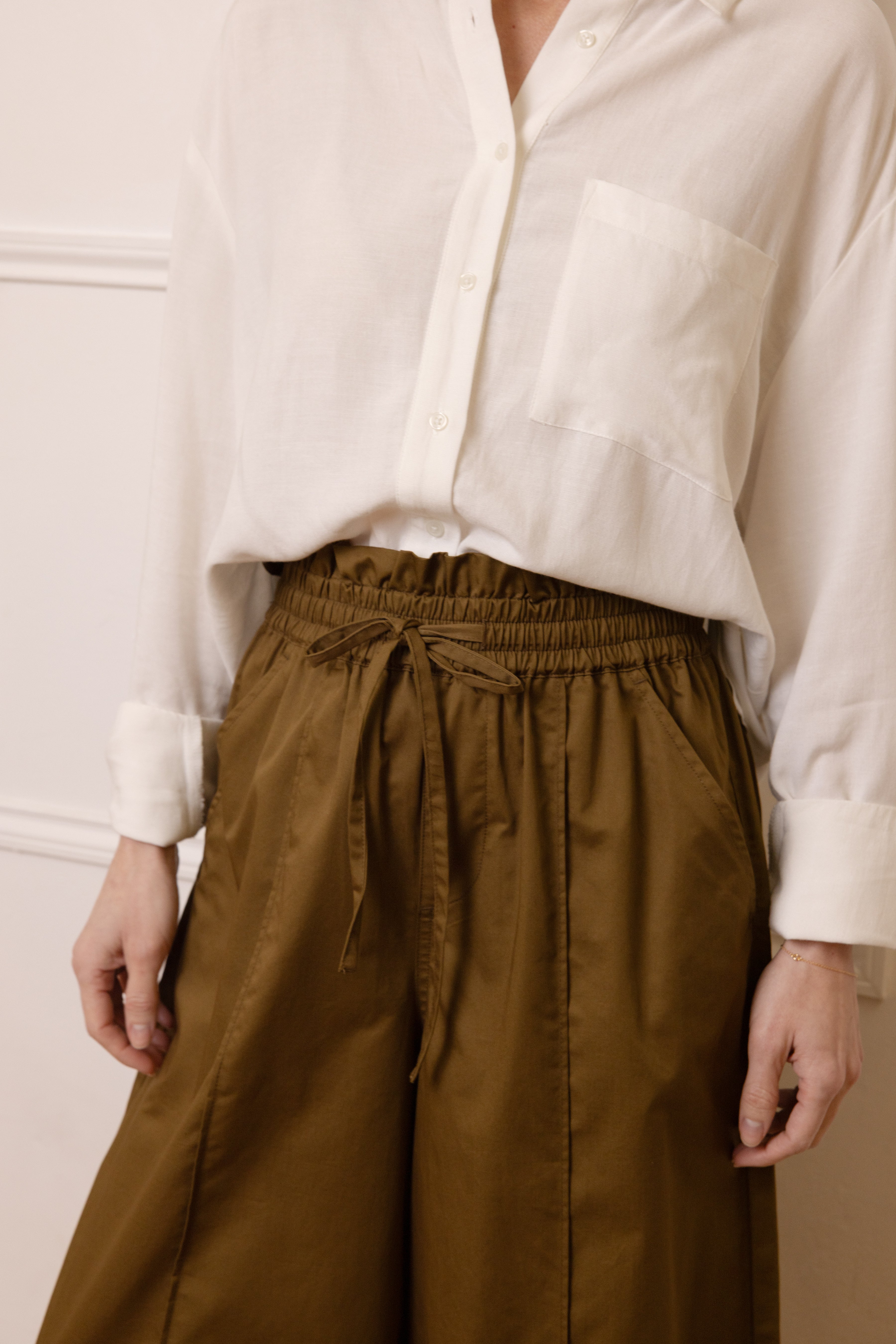 The Perfect Viscose Linen Shirt - Ivory - Eleven Loves