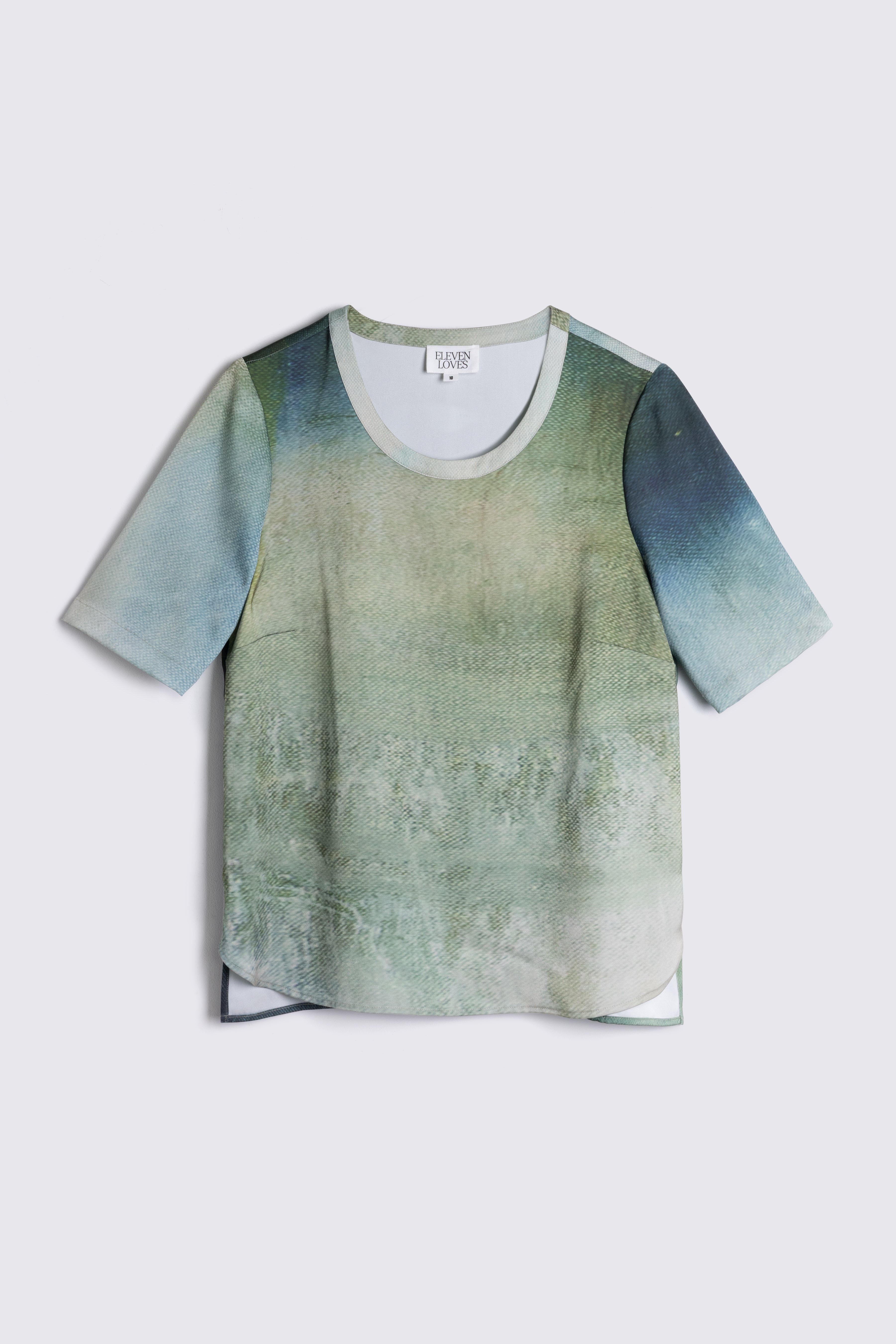 Faye Art Print Satin T Shirt