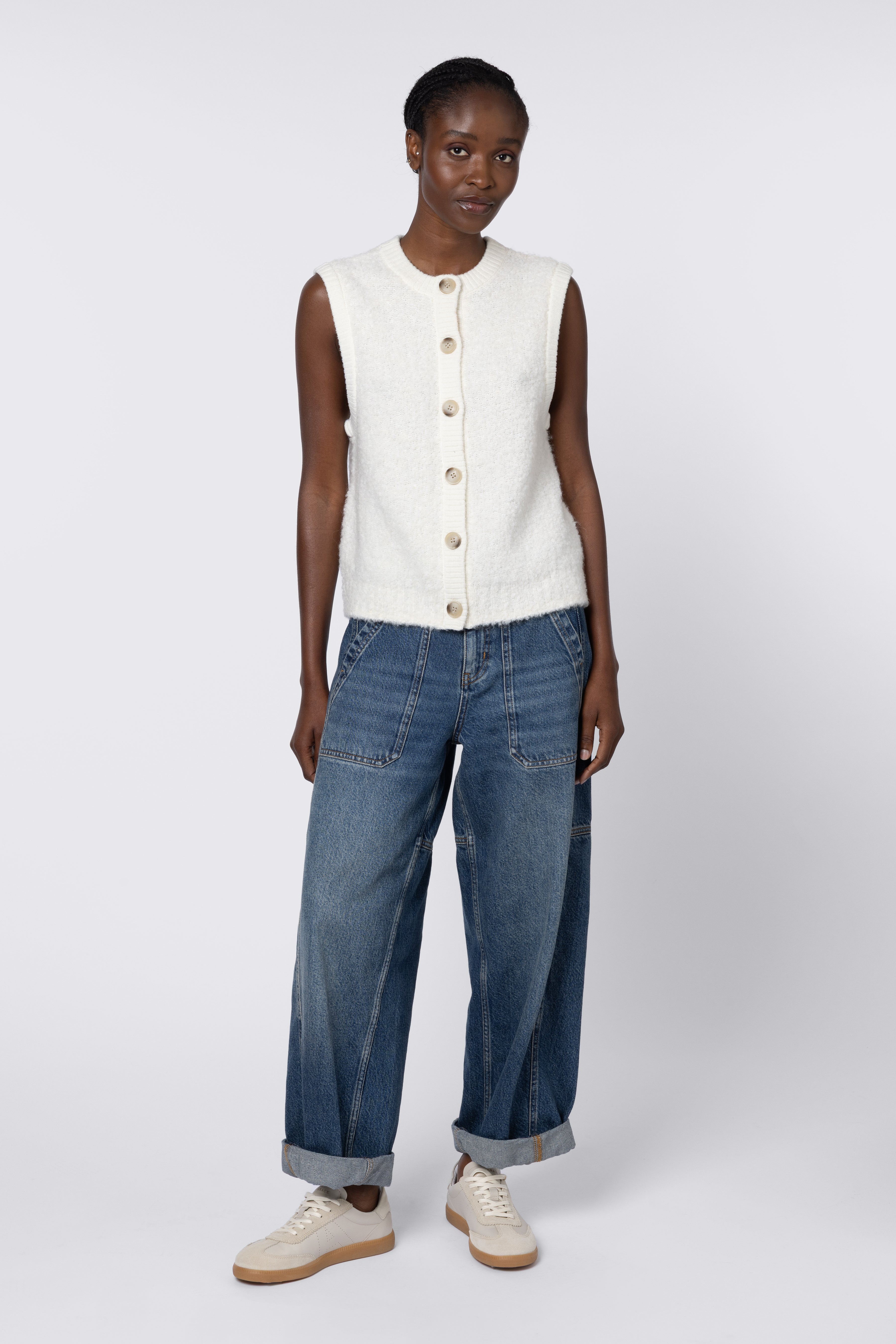 Bonny Boucle Tank - Ivory