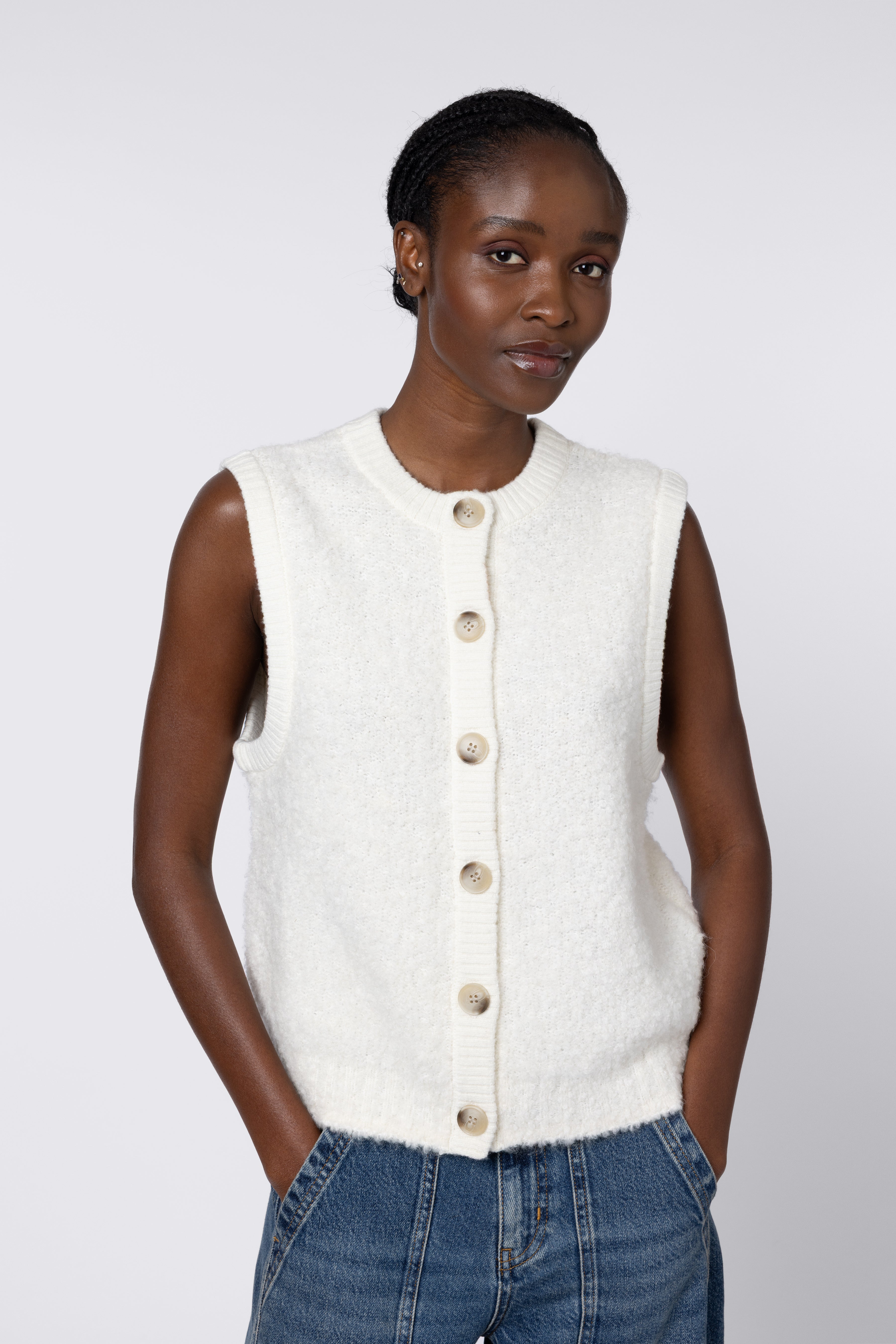 Bonny Boucle Tank - Ivory