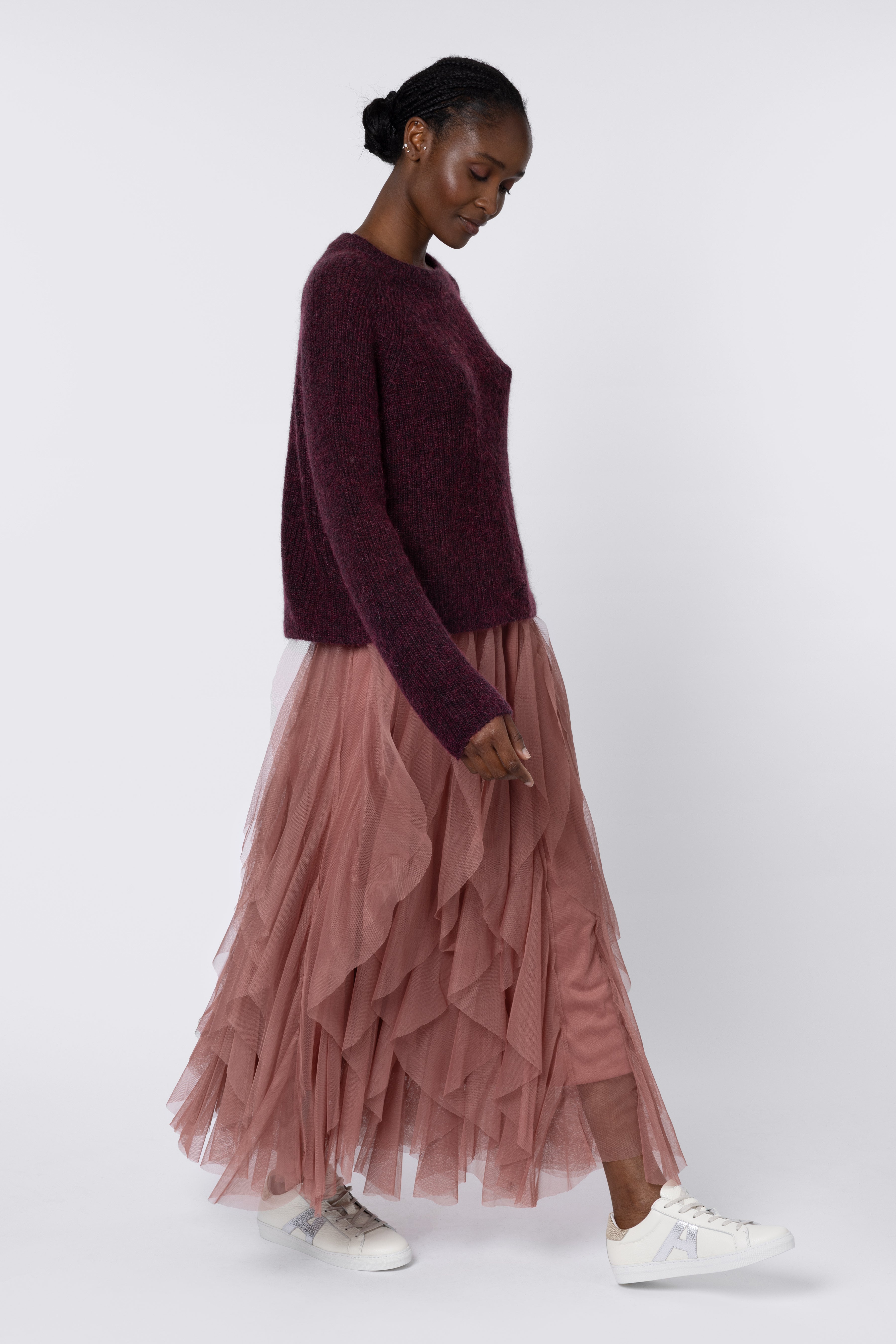 Felicity Loose Jumper - Burgundy