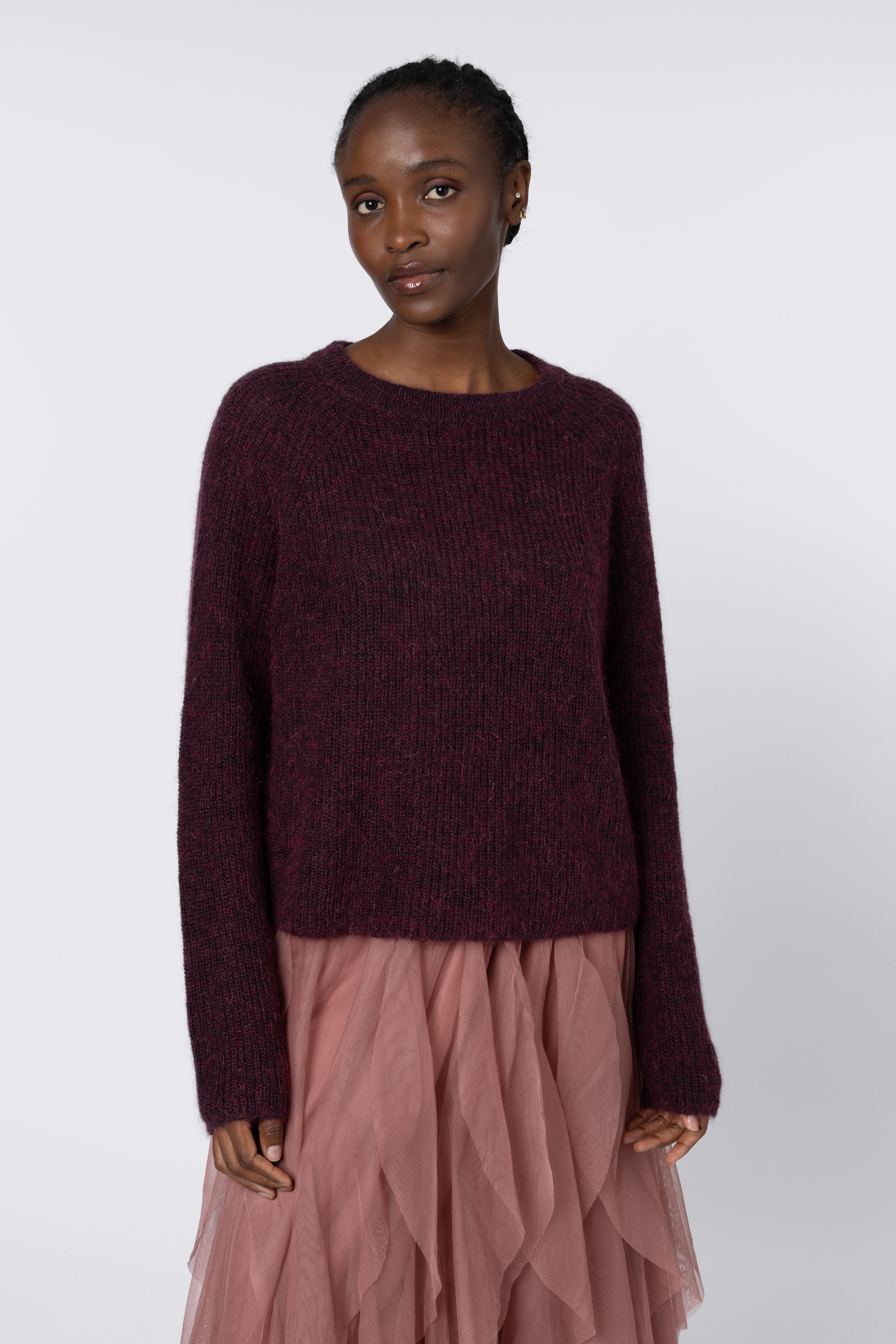 Felicity Loose Jumper - Burgundy