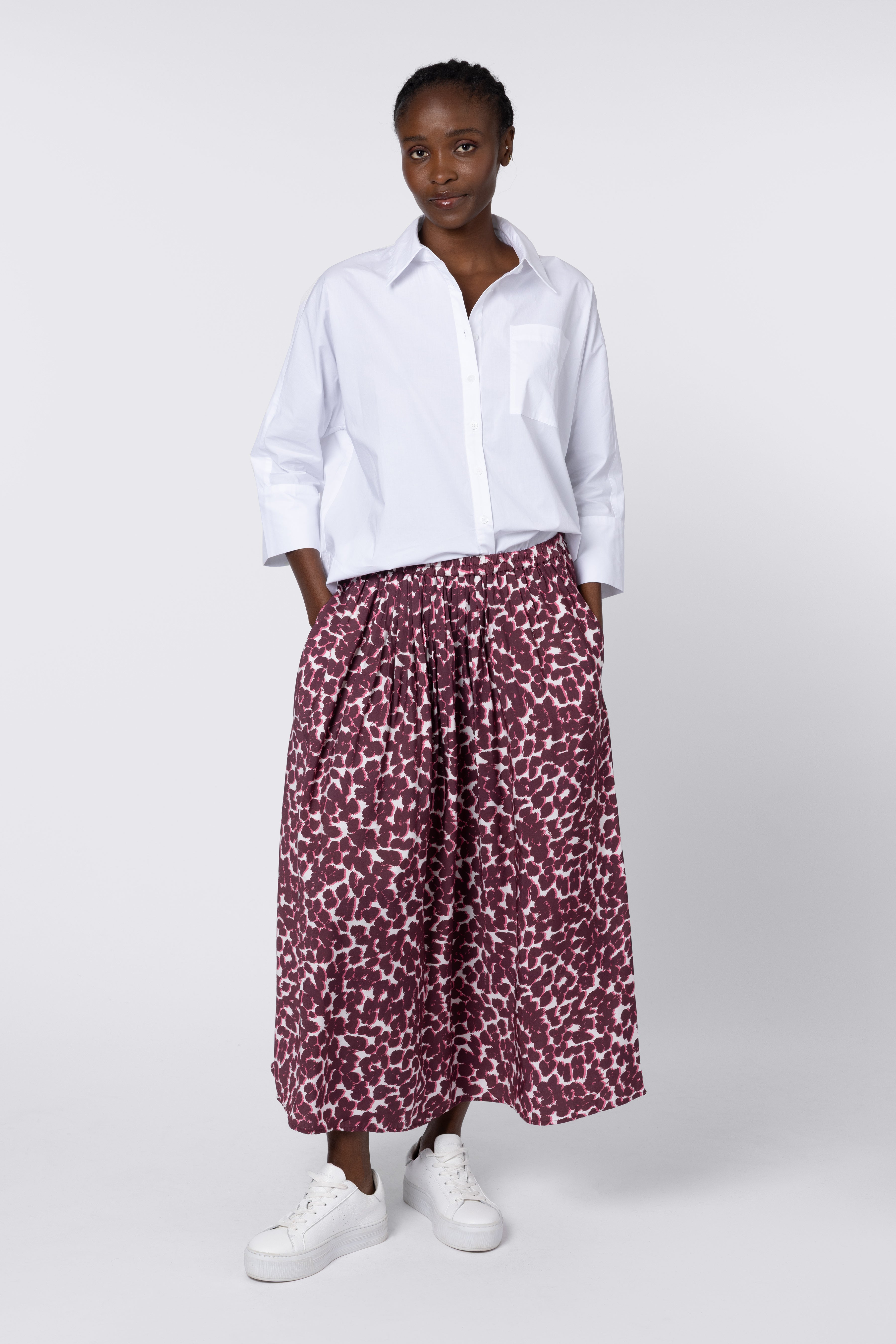 Saffy Pink Leopard Skirt