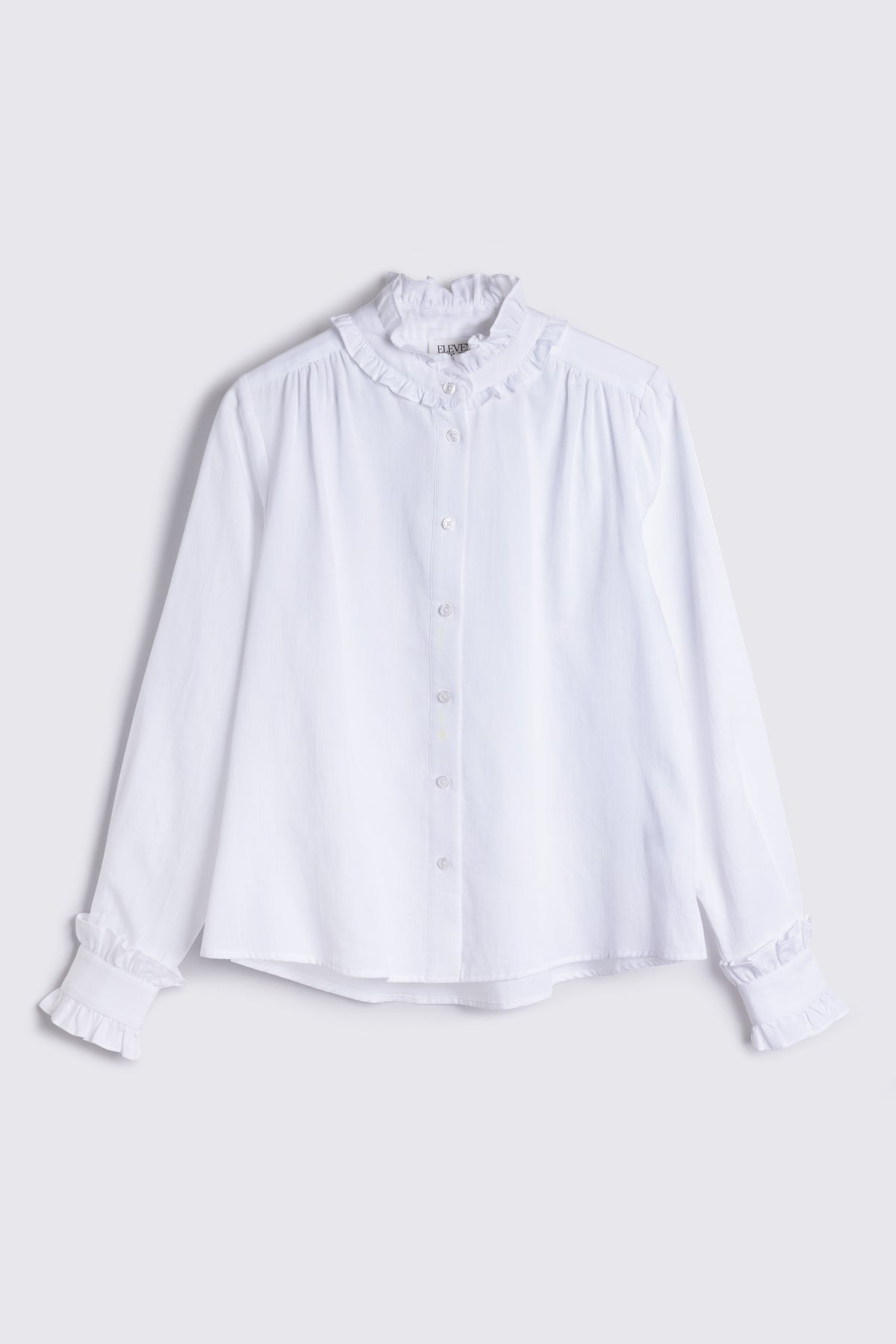Posy Ruffle Collar Shirt - Ivory