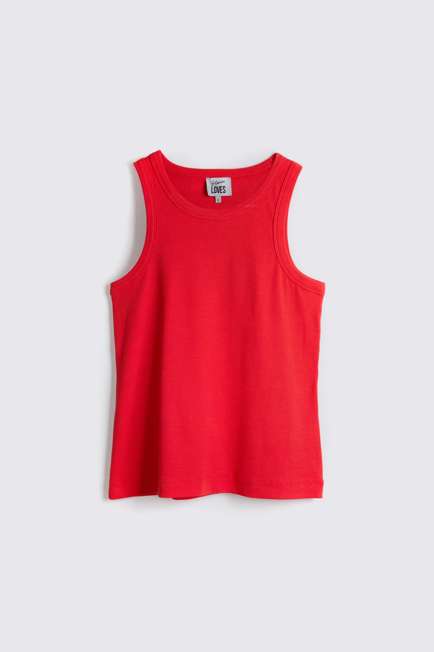 Maya Rib Jersey Vest - Red