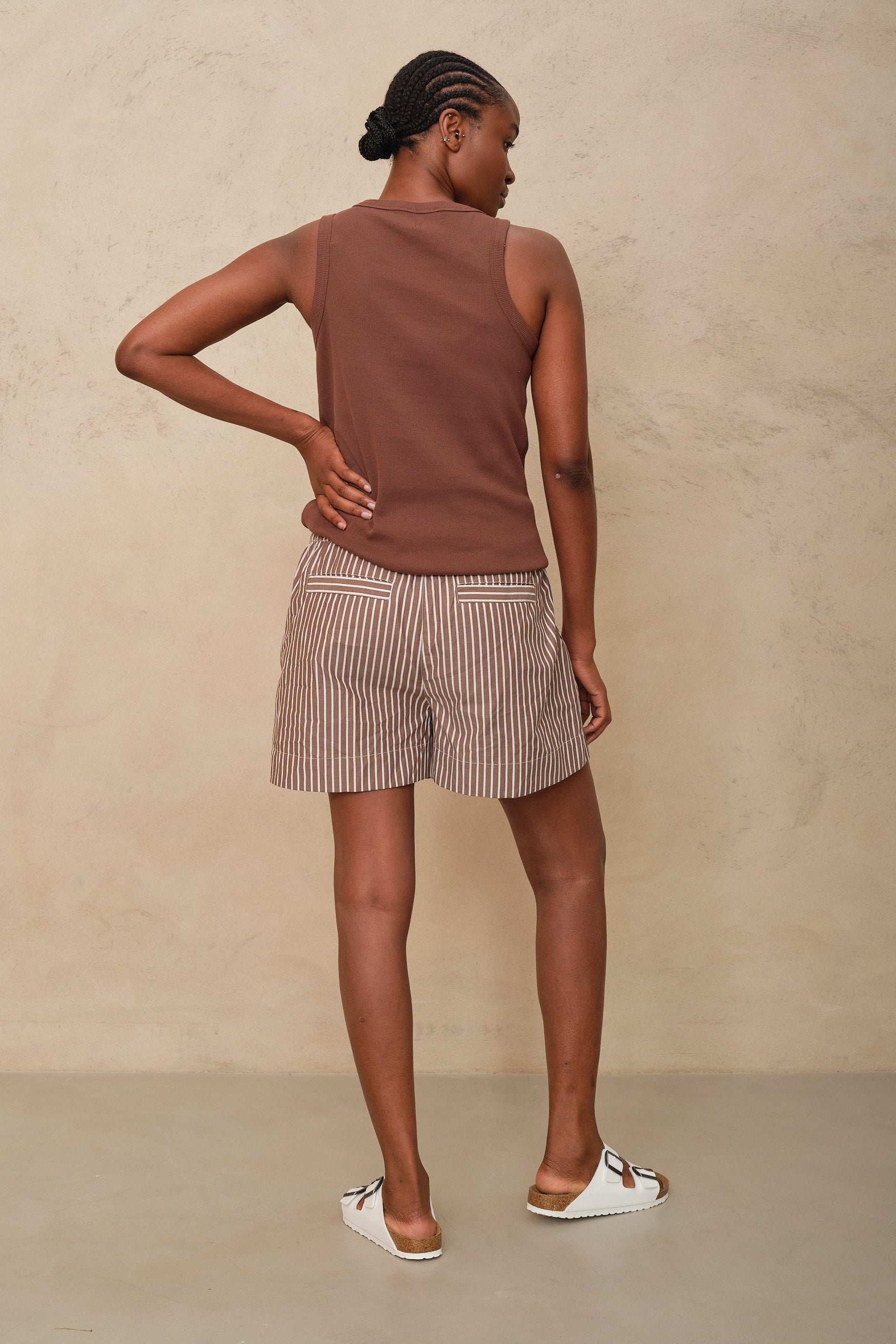 Elouise Cotton Shorts - Stripe