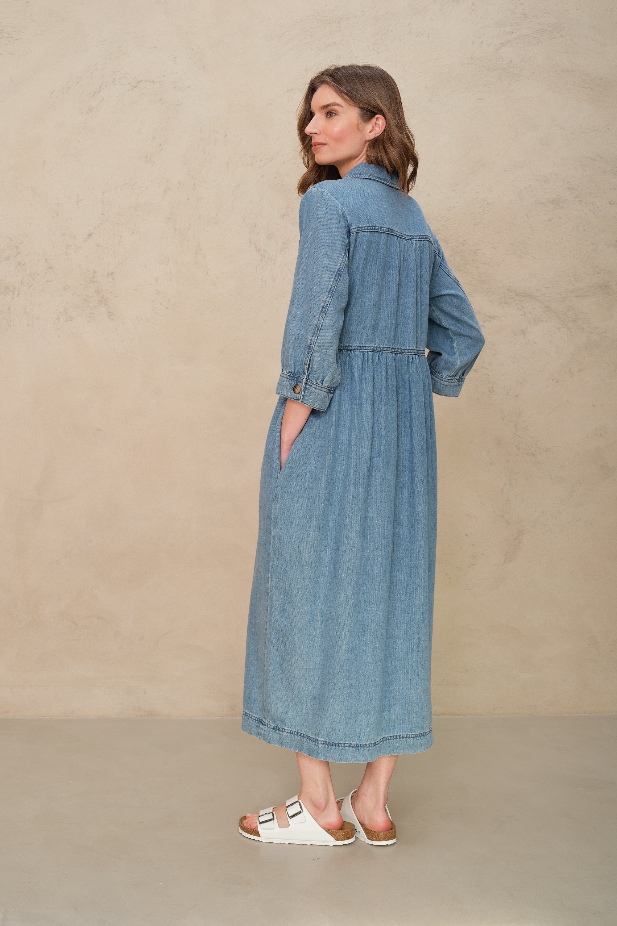Daphne Denim Dress - Blue