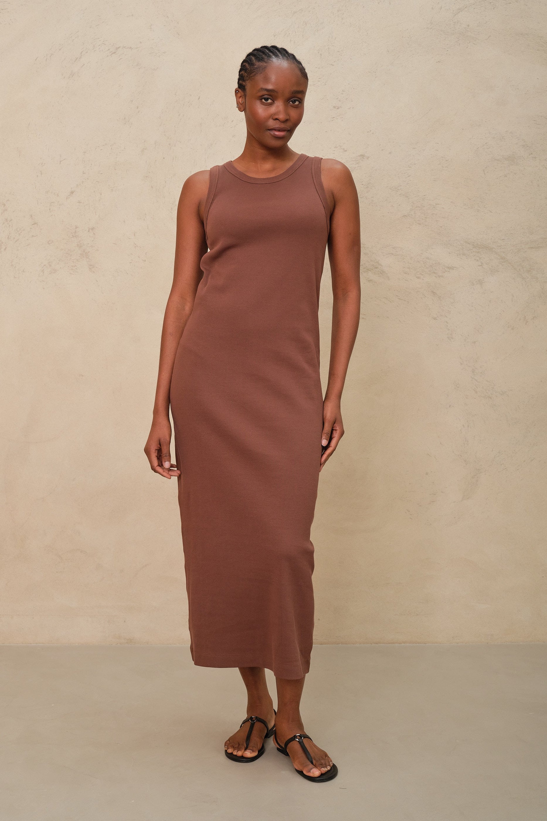 Izzy Jersey Dress - Chocolate