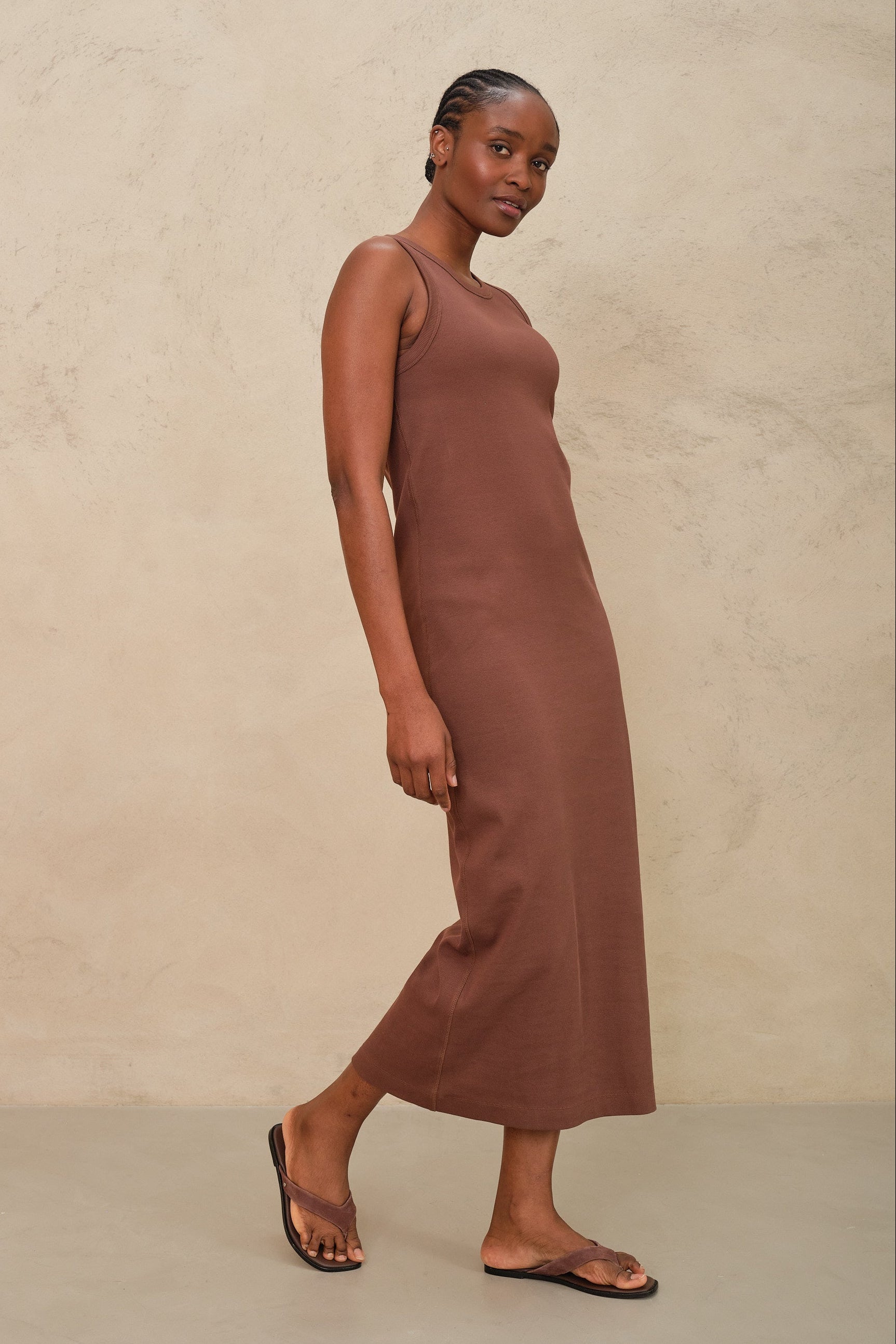 Izzy Jersey Dress - Chocolate