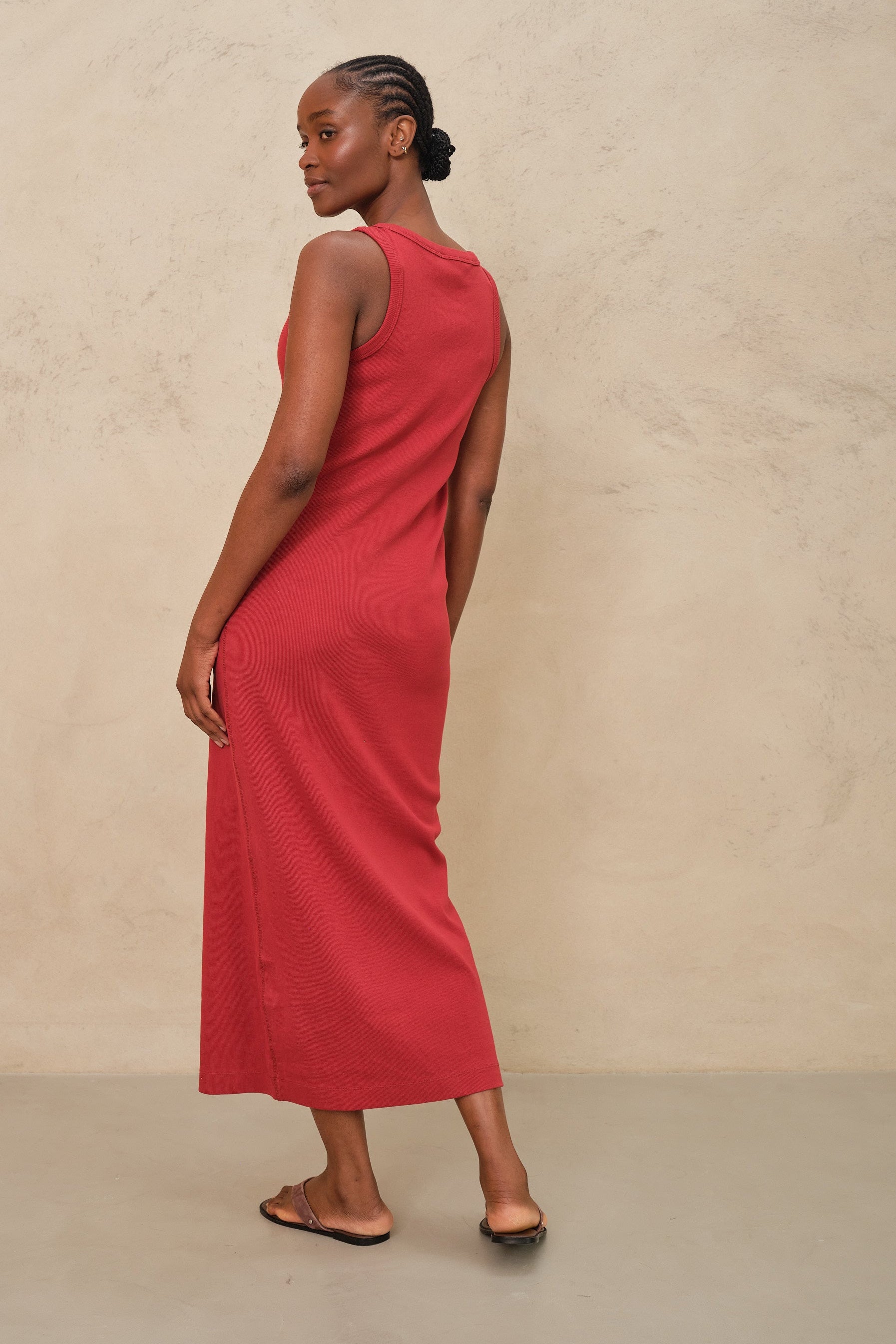 Izzy Jersey Dress - Burgundy