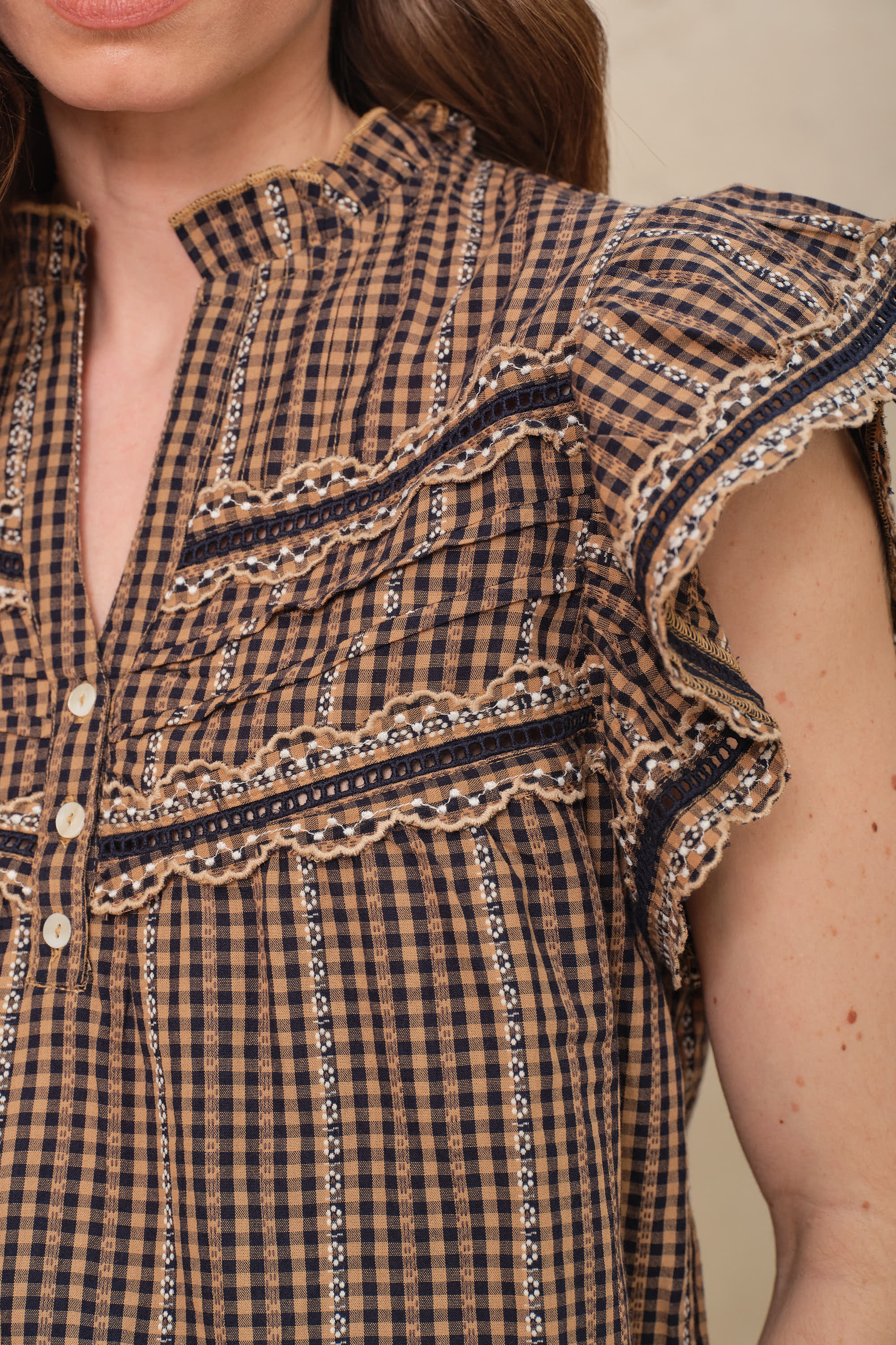 Charlie Gingham Blouse