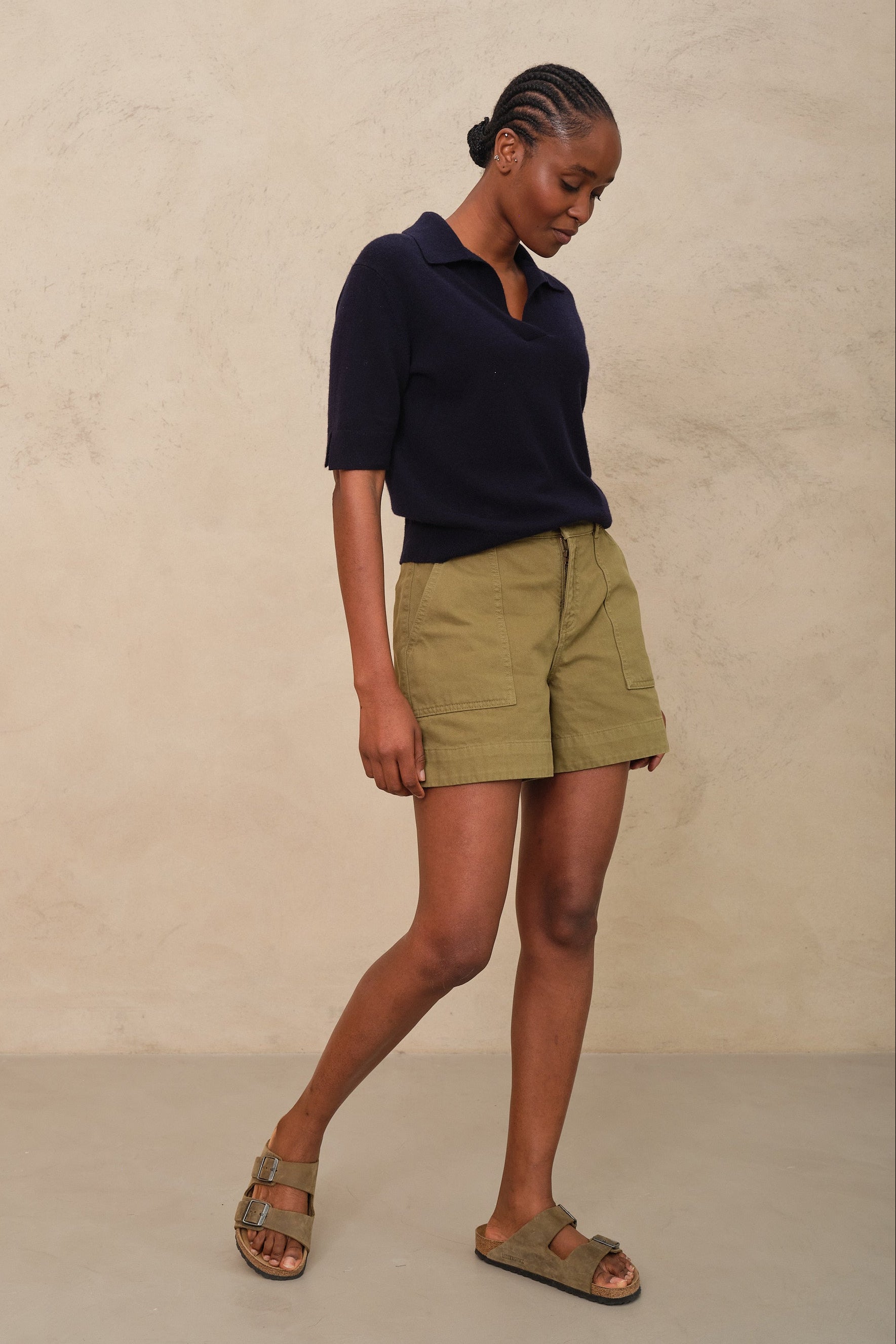 Irma Utility Shorts - Khaki