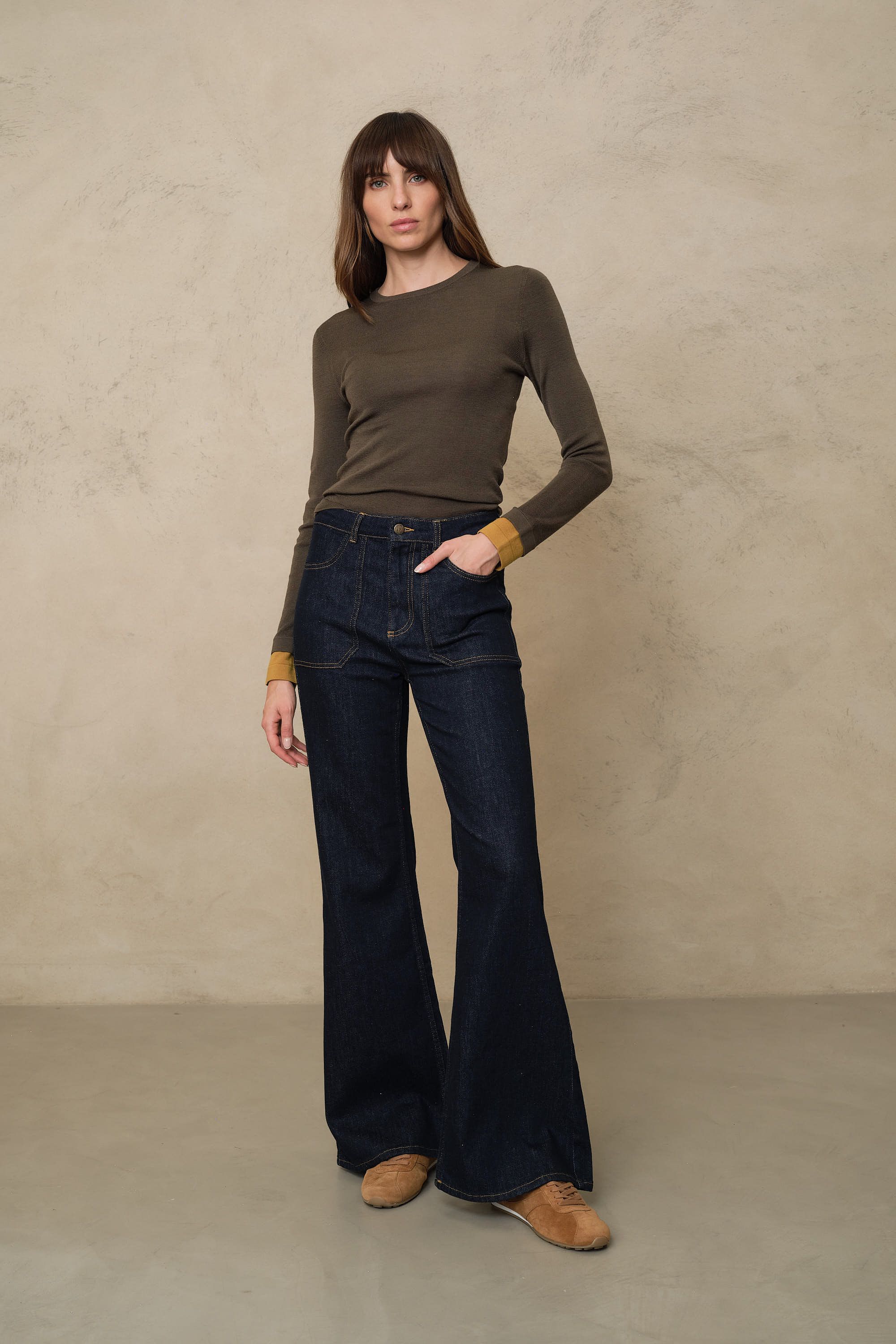 Frankie Wide Leg Jeans - Rinse Wash