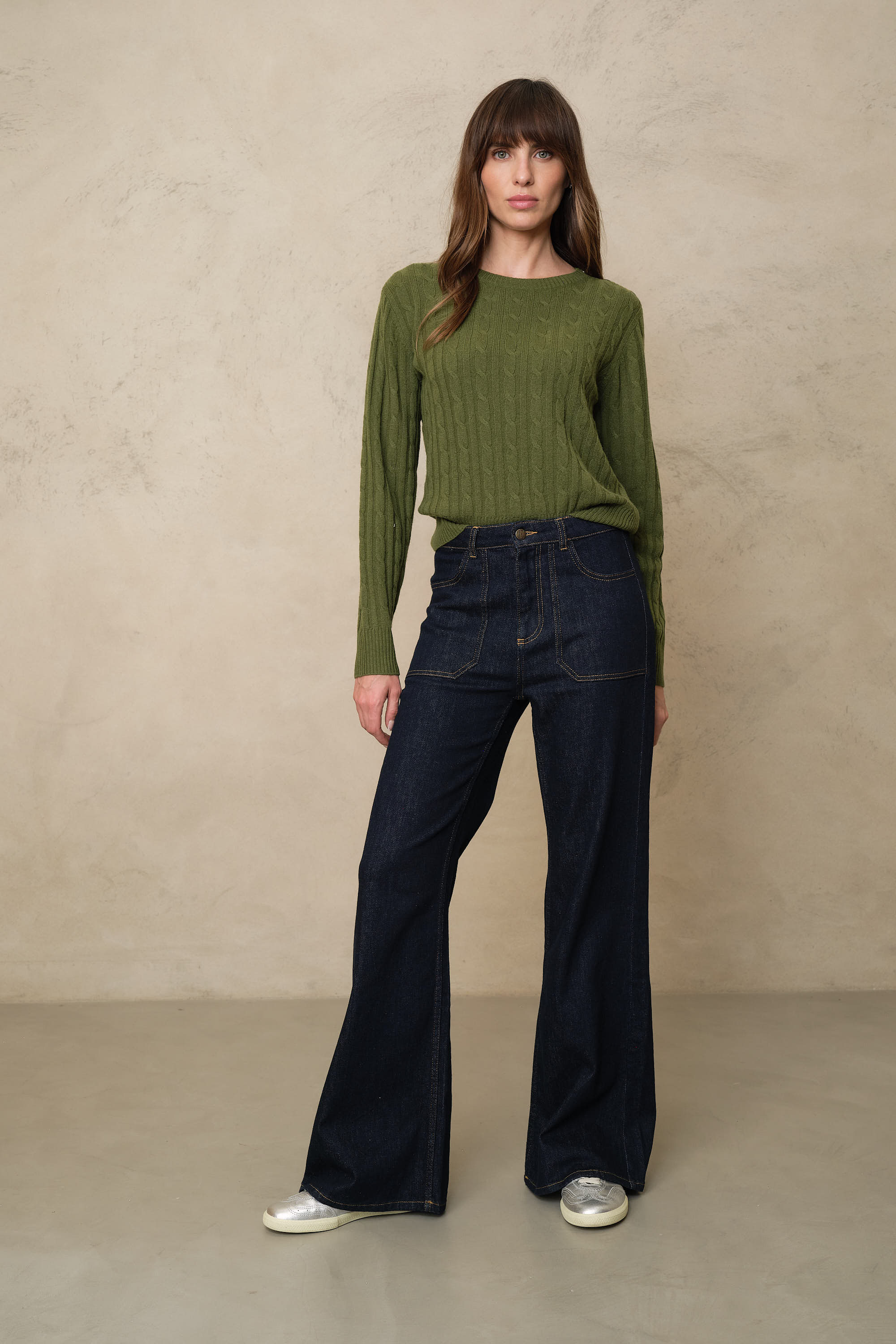 Frankie Wide Leg Jeans - Rinse Wash