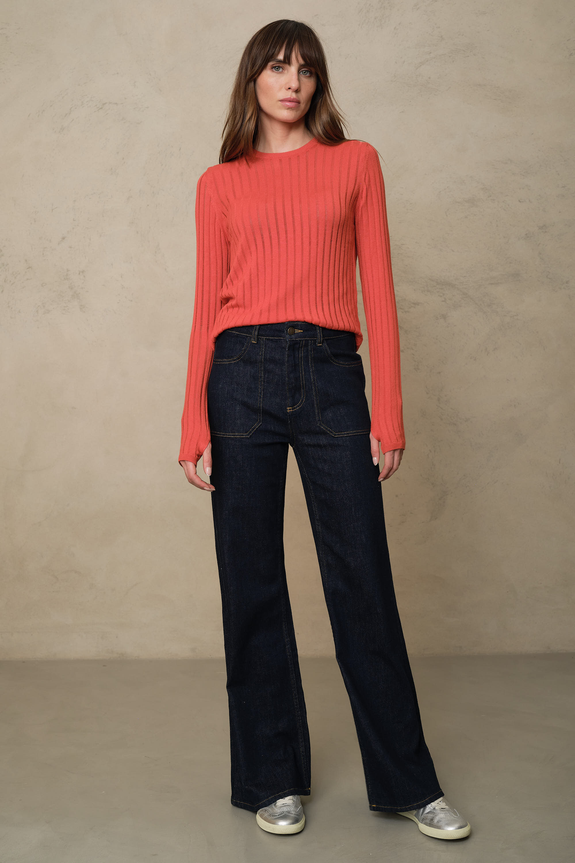 Frankie Wide Leg Jeans - Rinse Wash