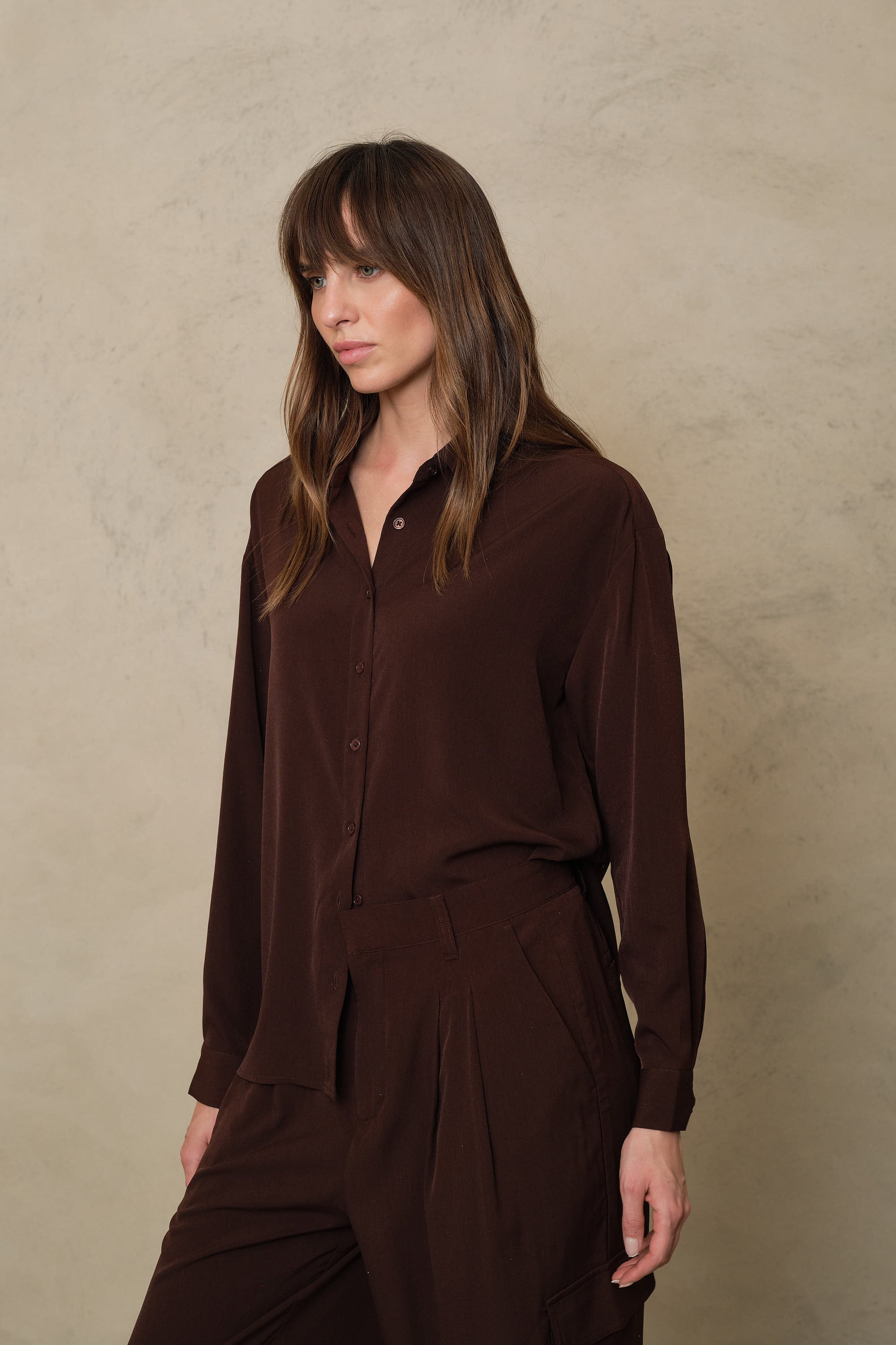 Margot shirt in chocolate