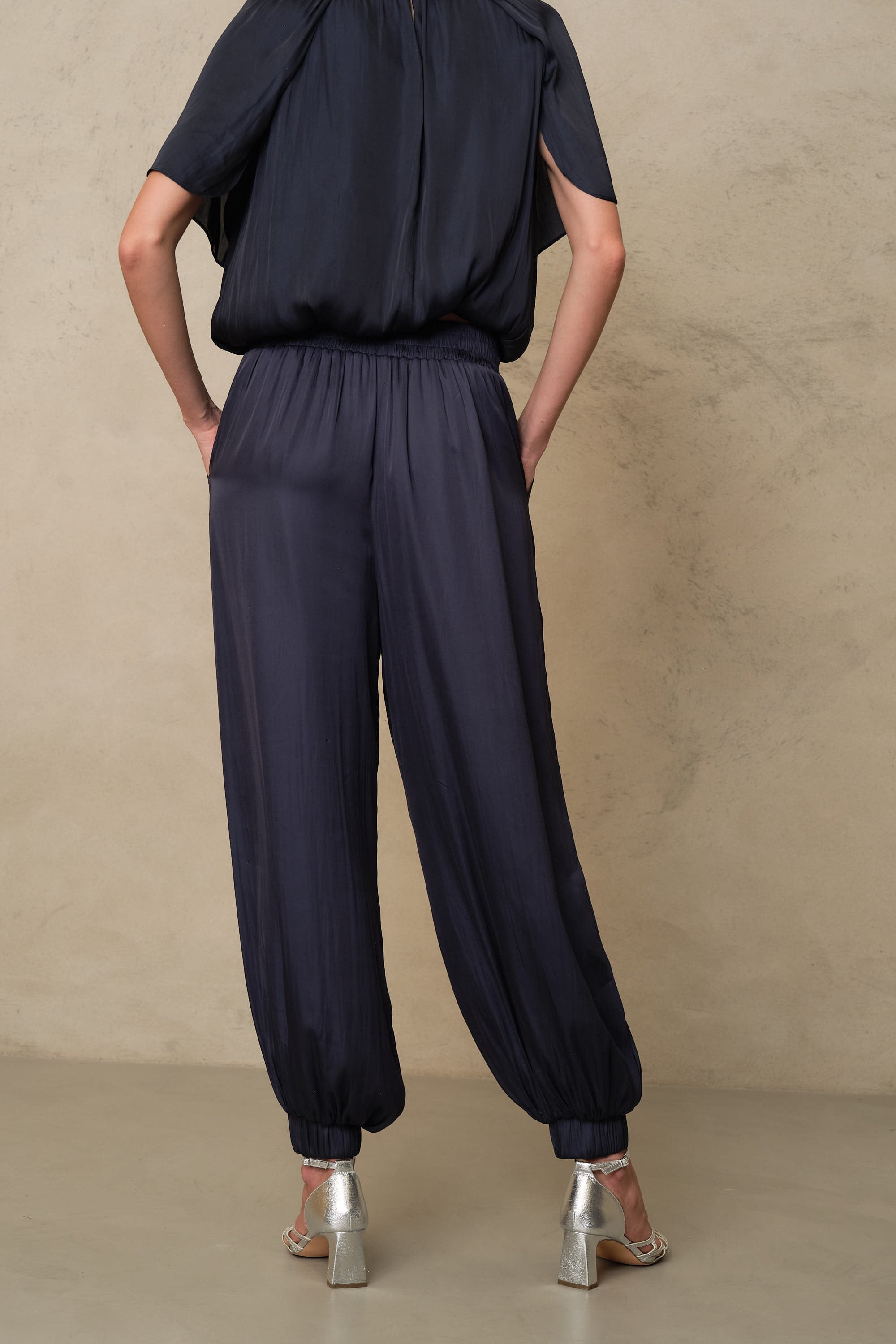 Maeve Balloon Trousers - Navy
