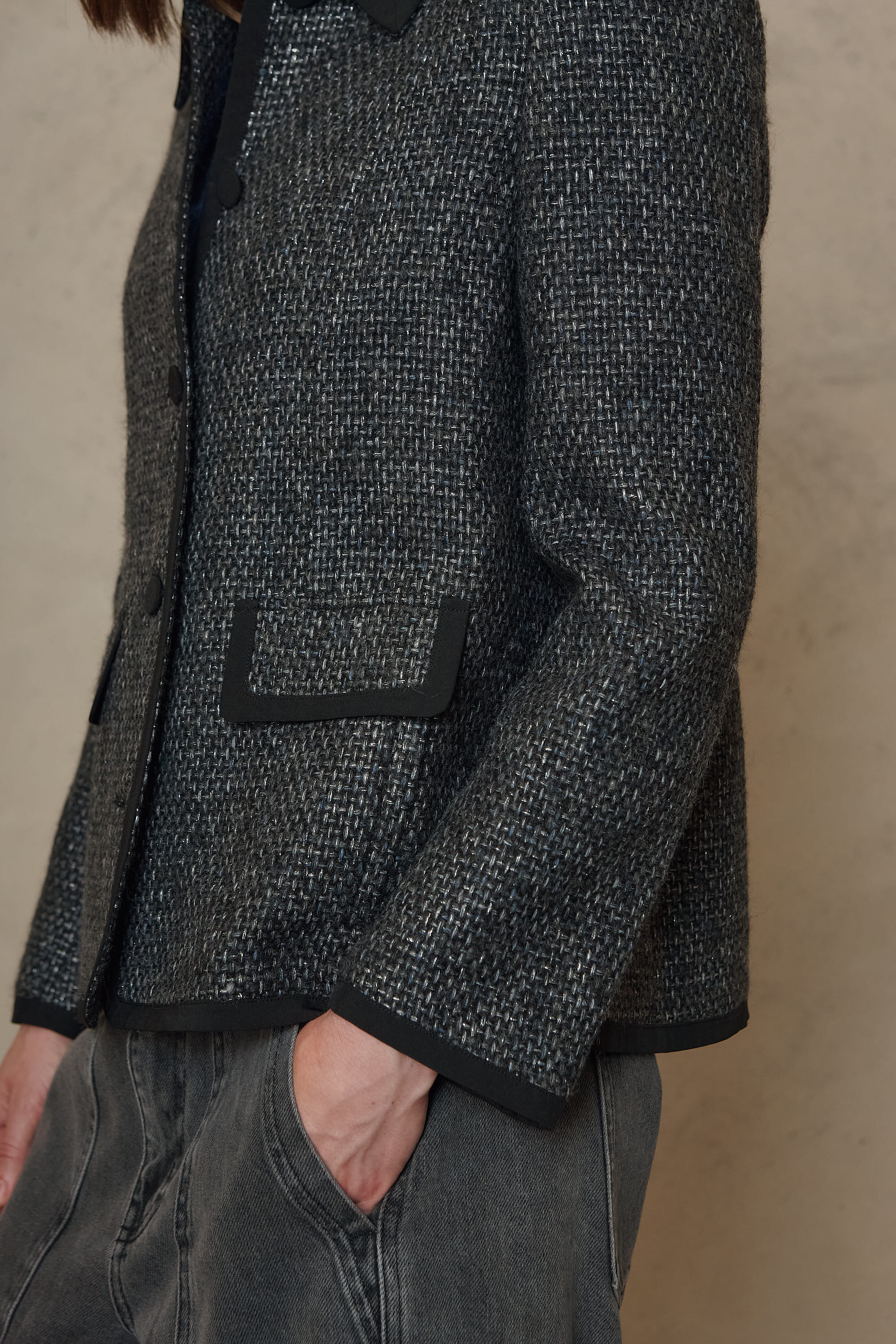 Celine swing jacket in grey
