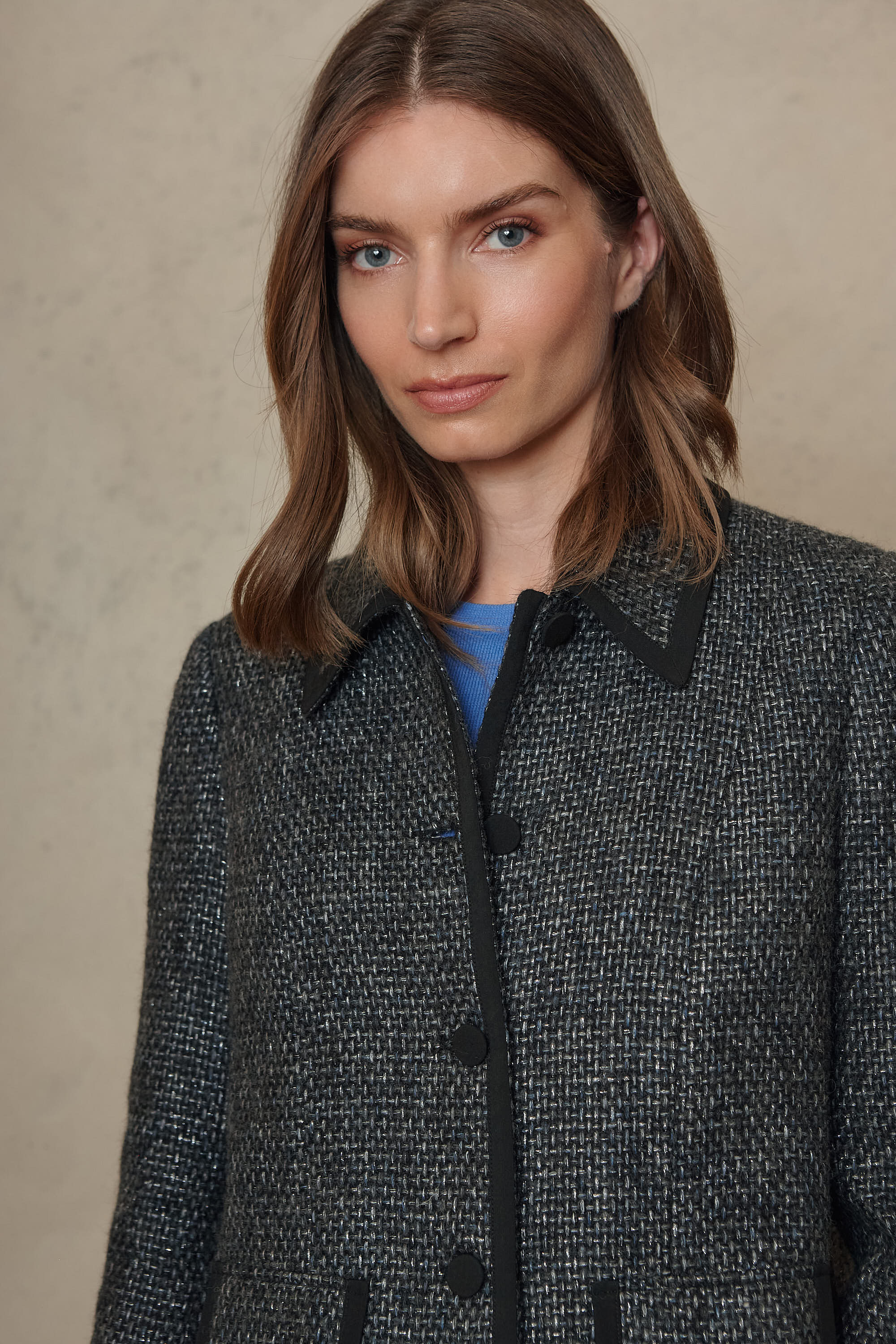 Celine swing jacket in grey