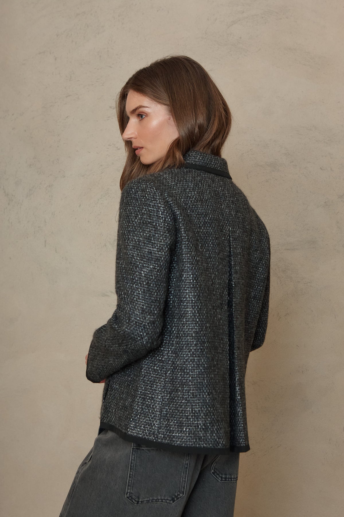 Celine swing jacket in grey