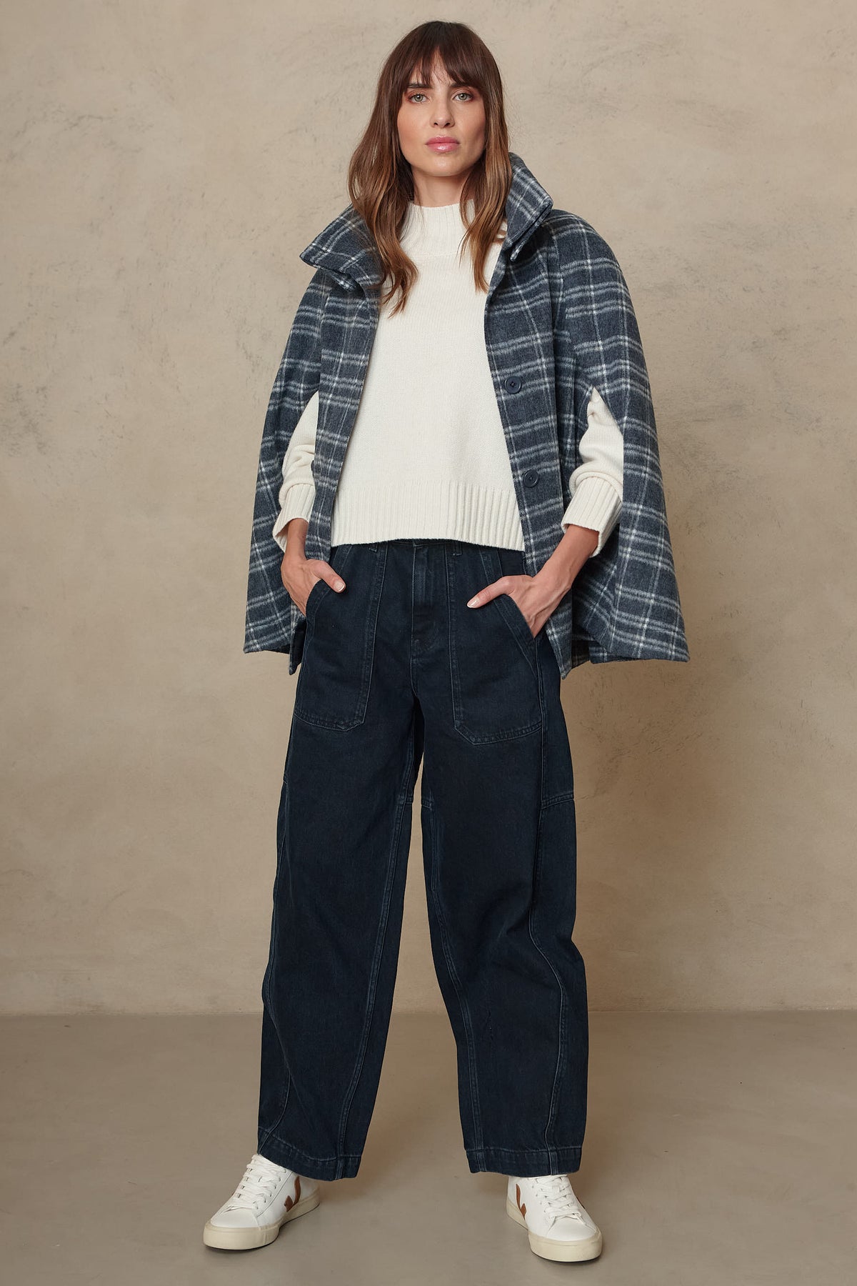 Billie Barrel Leg Jeans - Blue Black