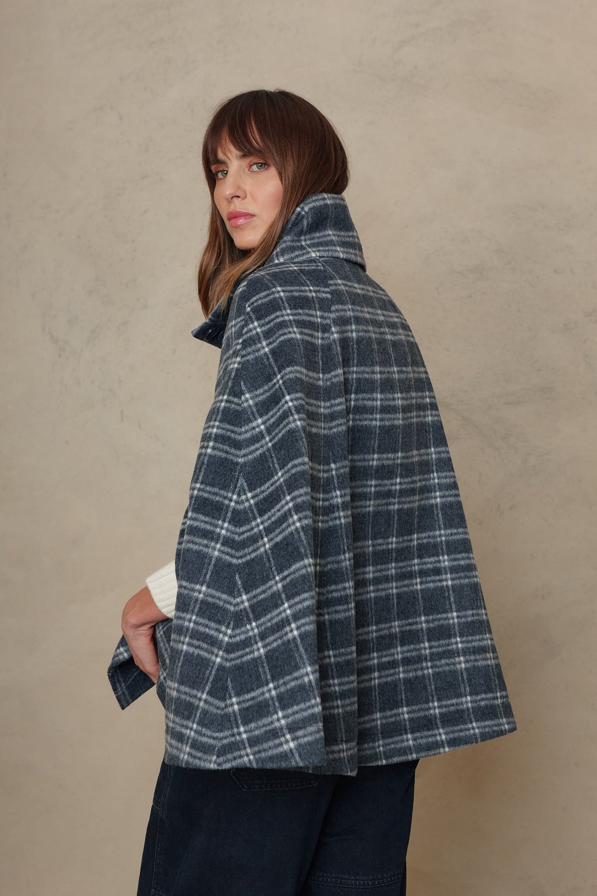 Audrey Wool Blend Cape