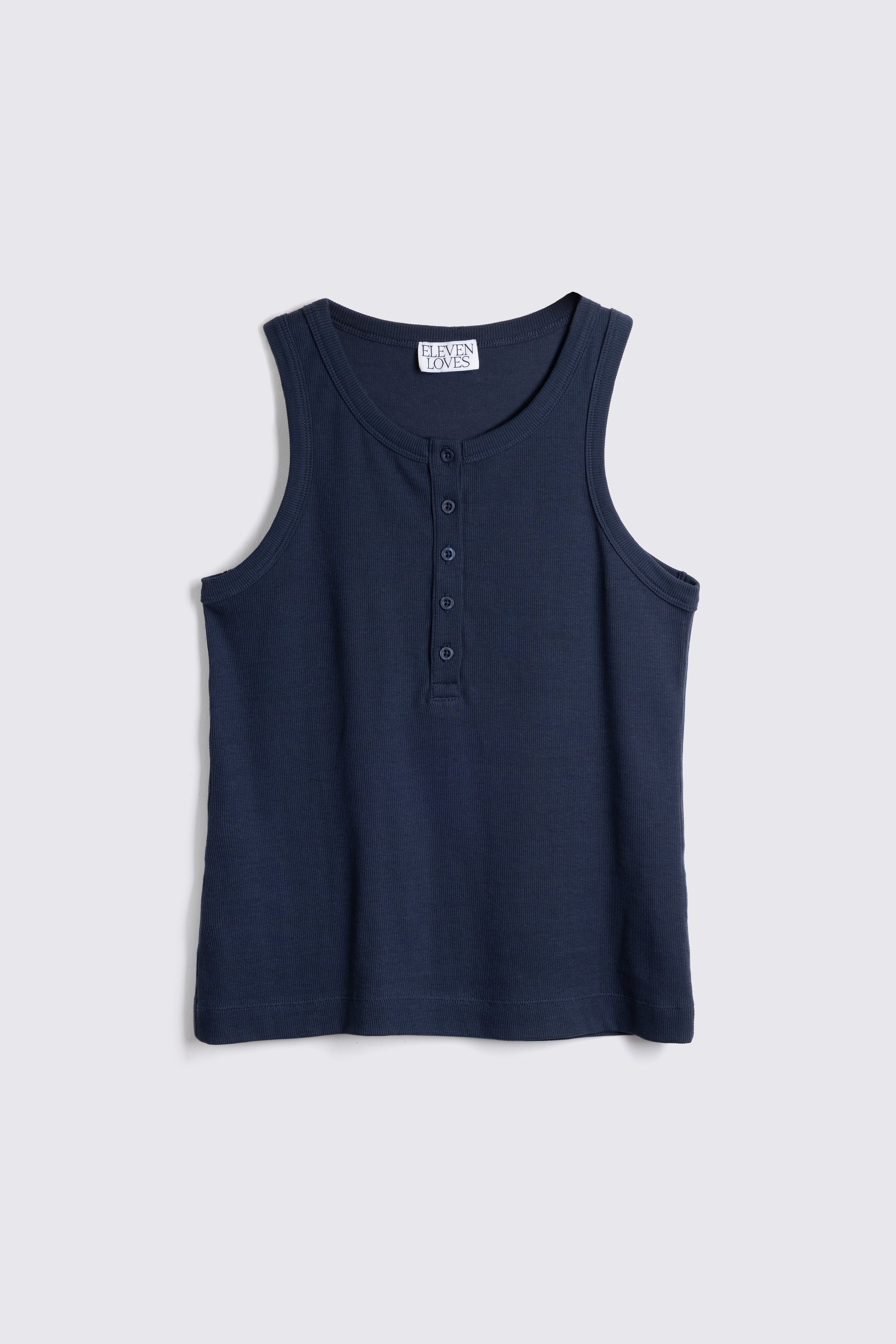Mabel Button Down Vest - Navy