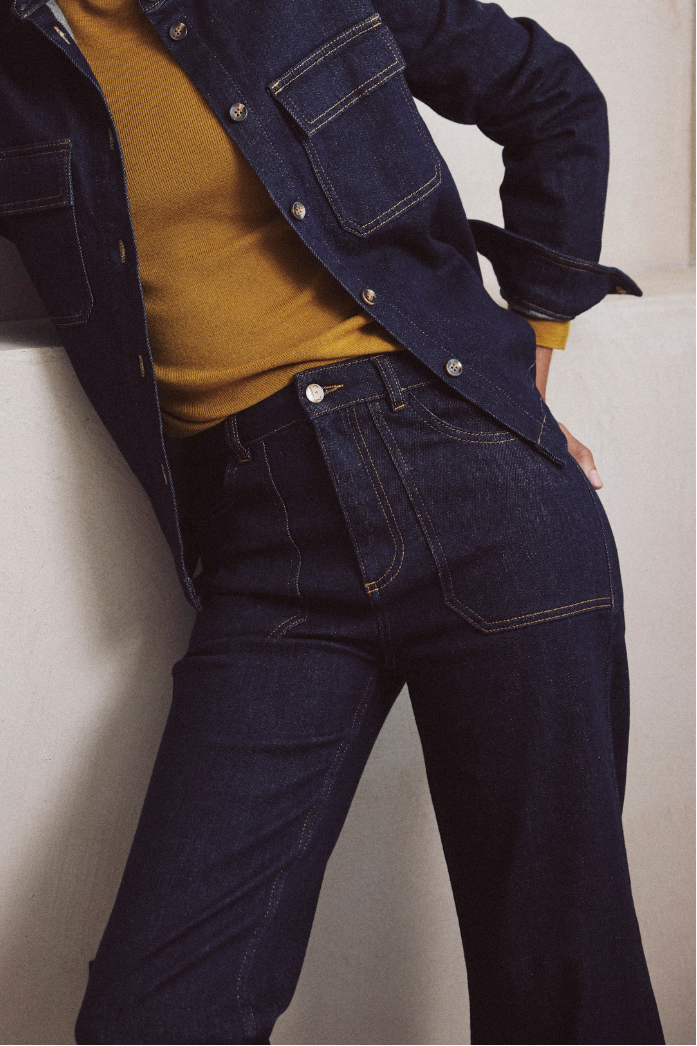 Frankie Wide Leg Jeans - Rinse Wash