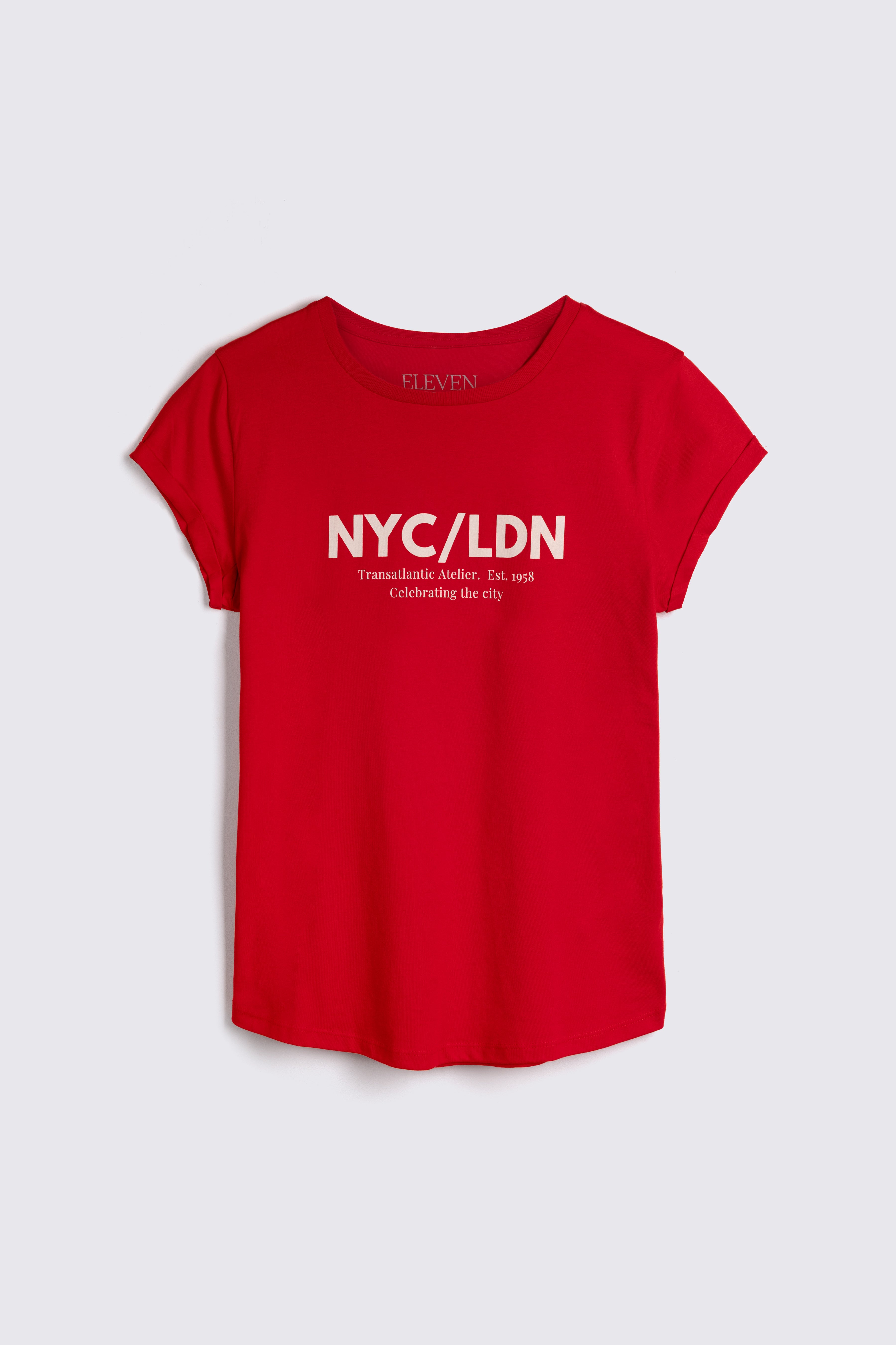NYC/LDN Neat Fit T-Shirt - Red
