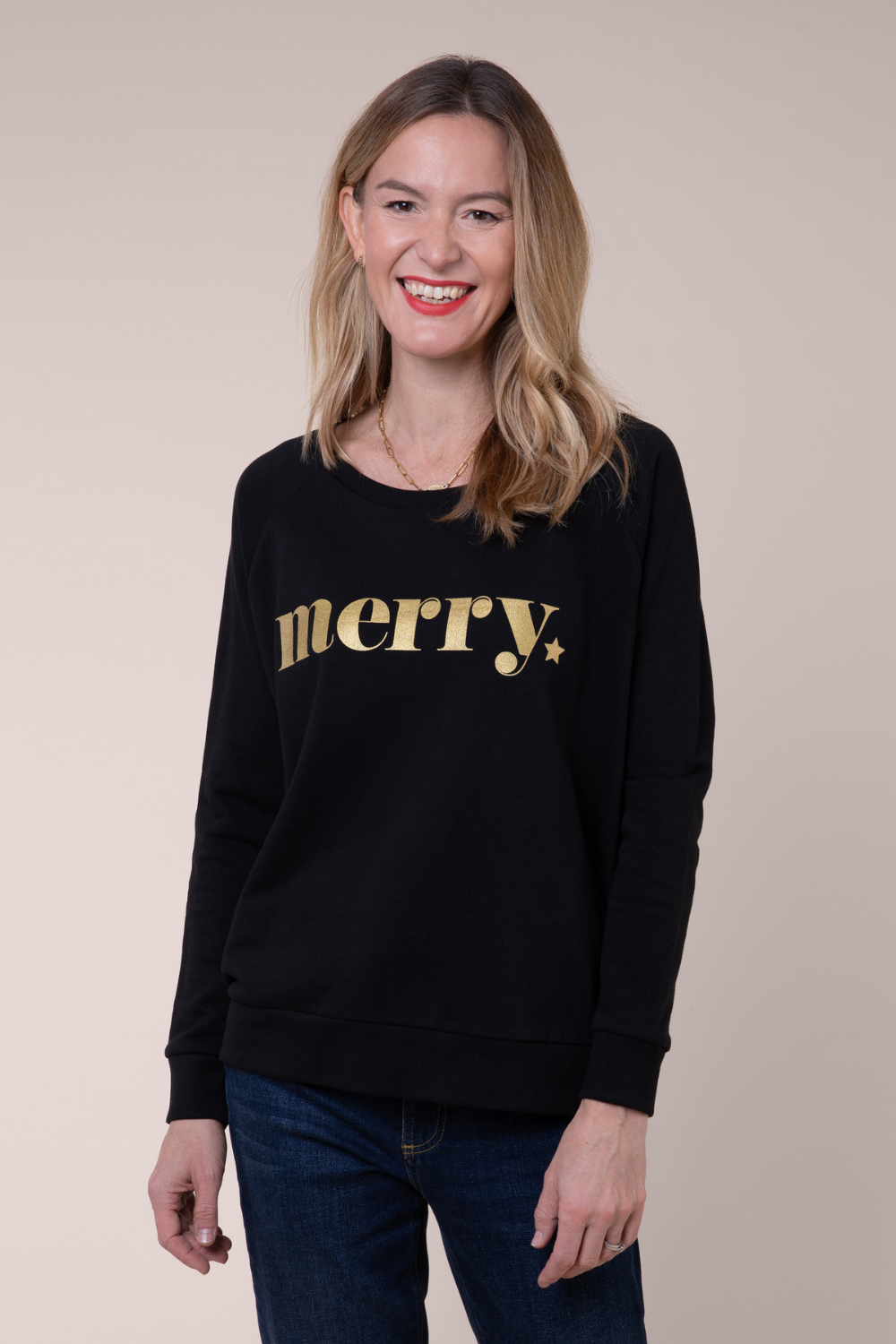 MERRY SWEATSHIRT (BLACK)