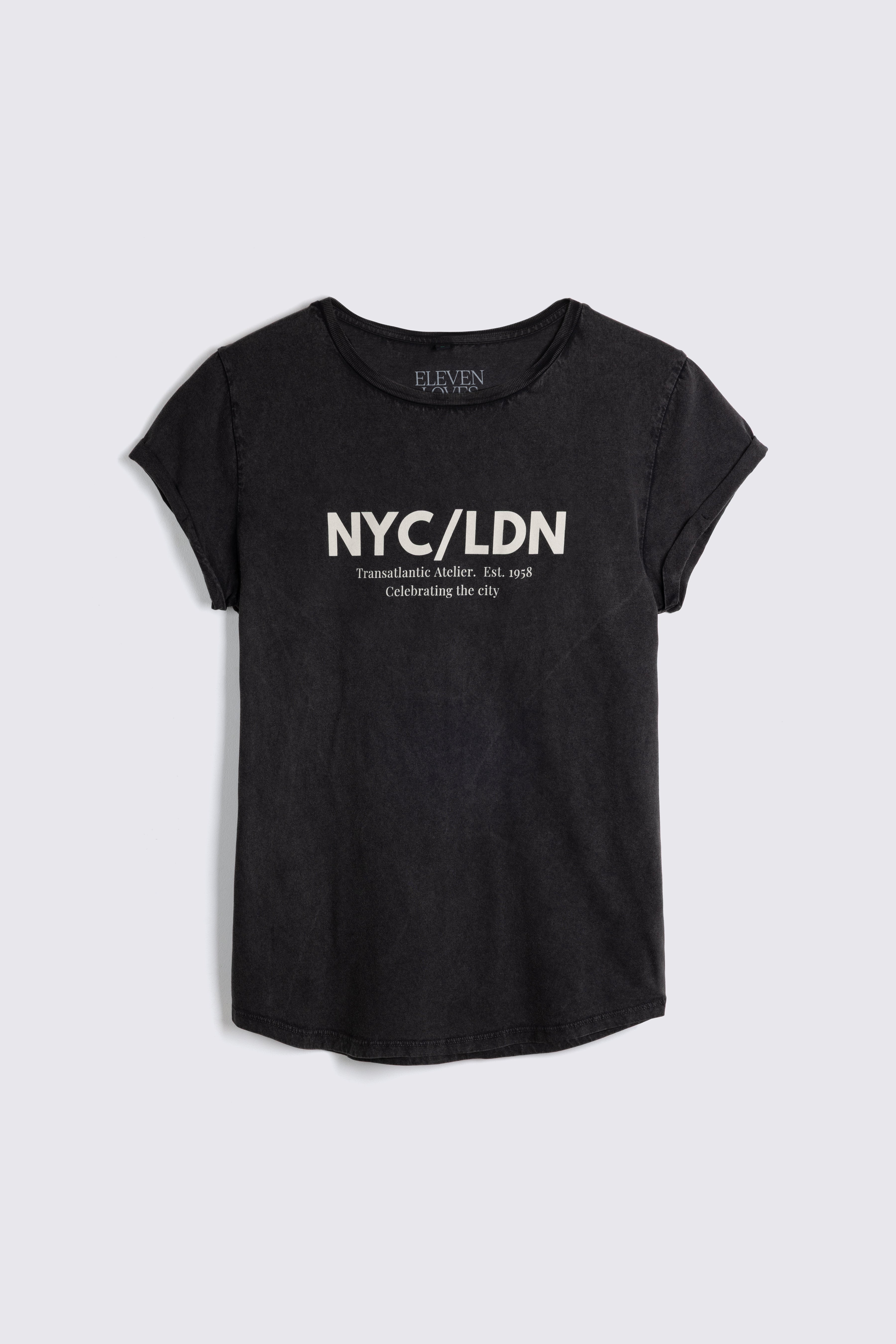 NYC/LDN Neat Fit T-Shirt - Washed Black