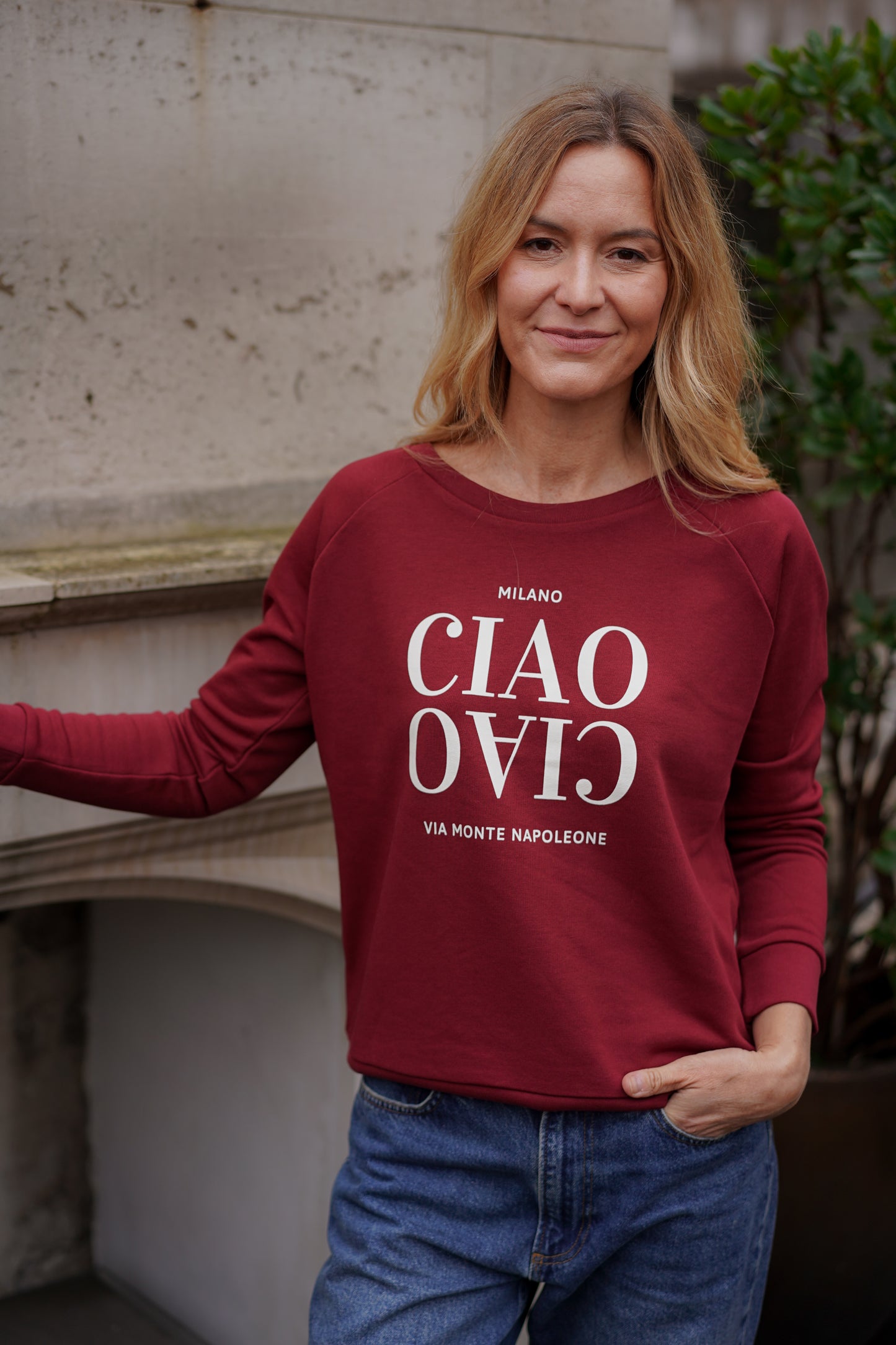 CIAO CIAO SWEATSHIRT (BURGUNDY)