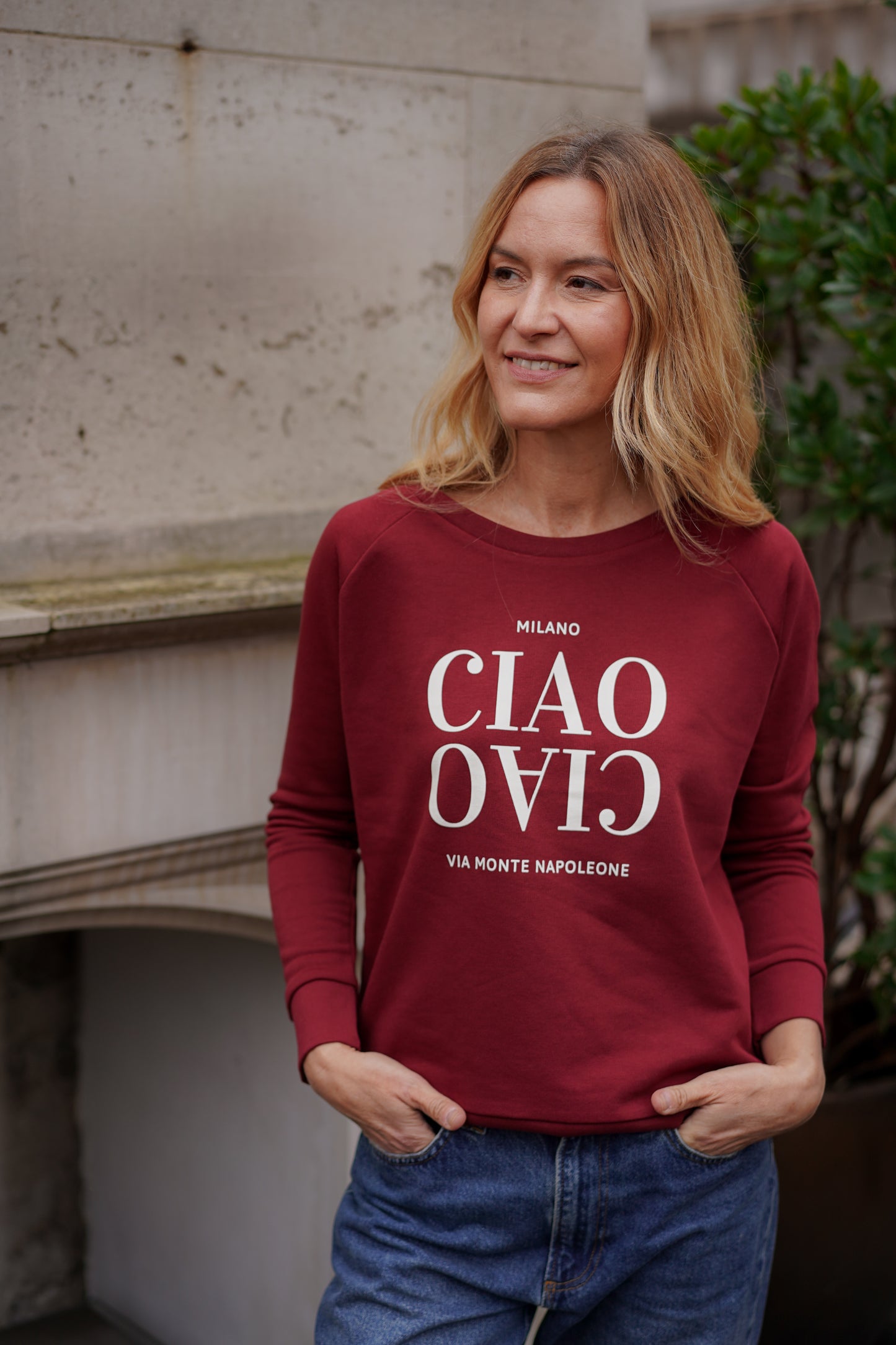 CIAO CIAO SWEATSHIRT (BURGUNDY)