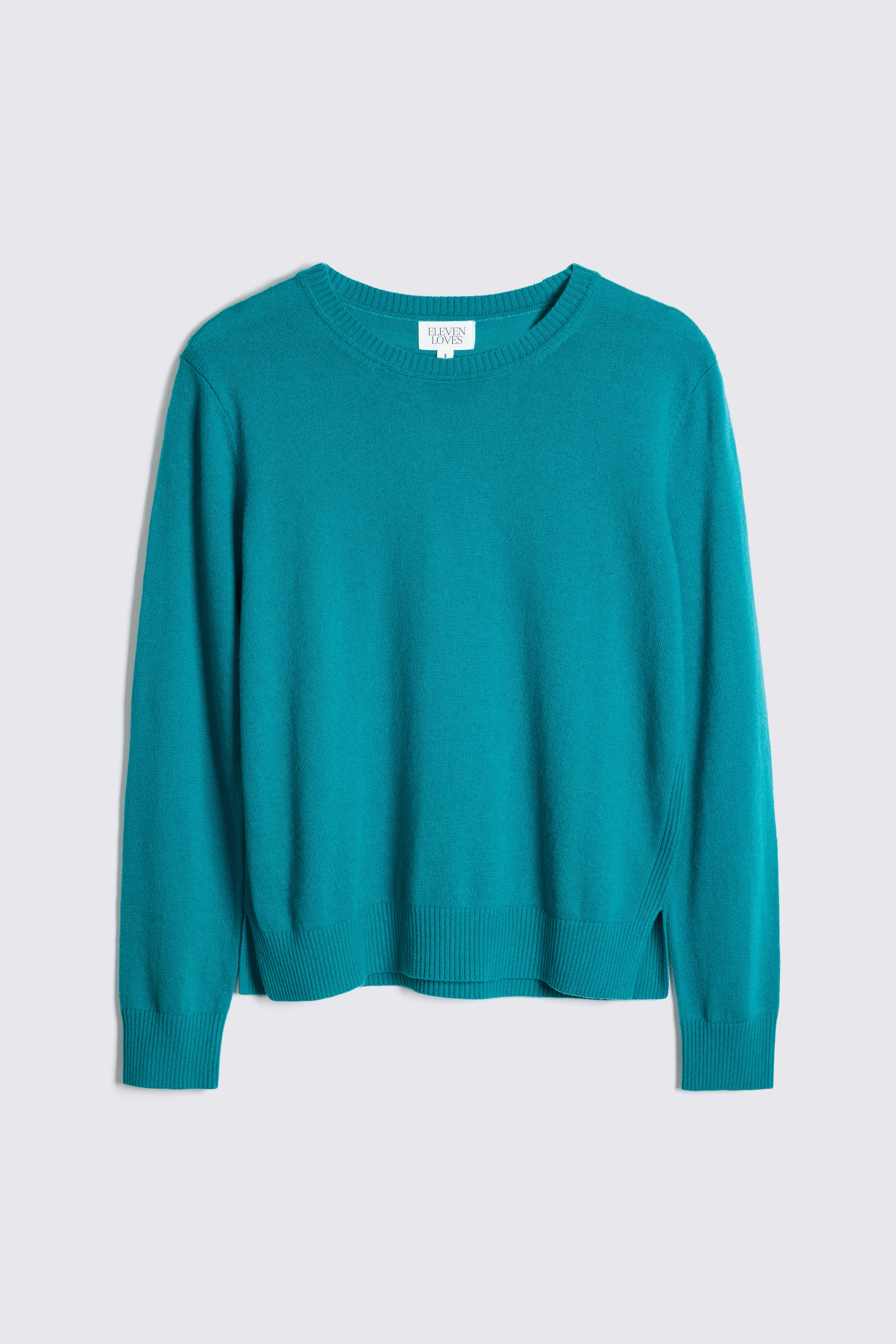 Alex Cashmere Blend Jumper - Teal