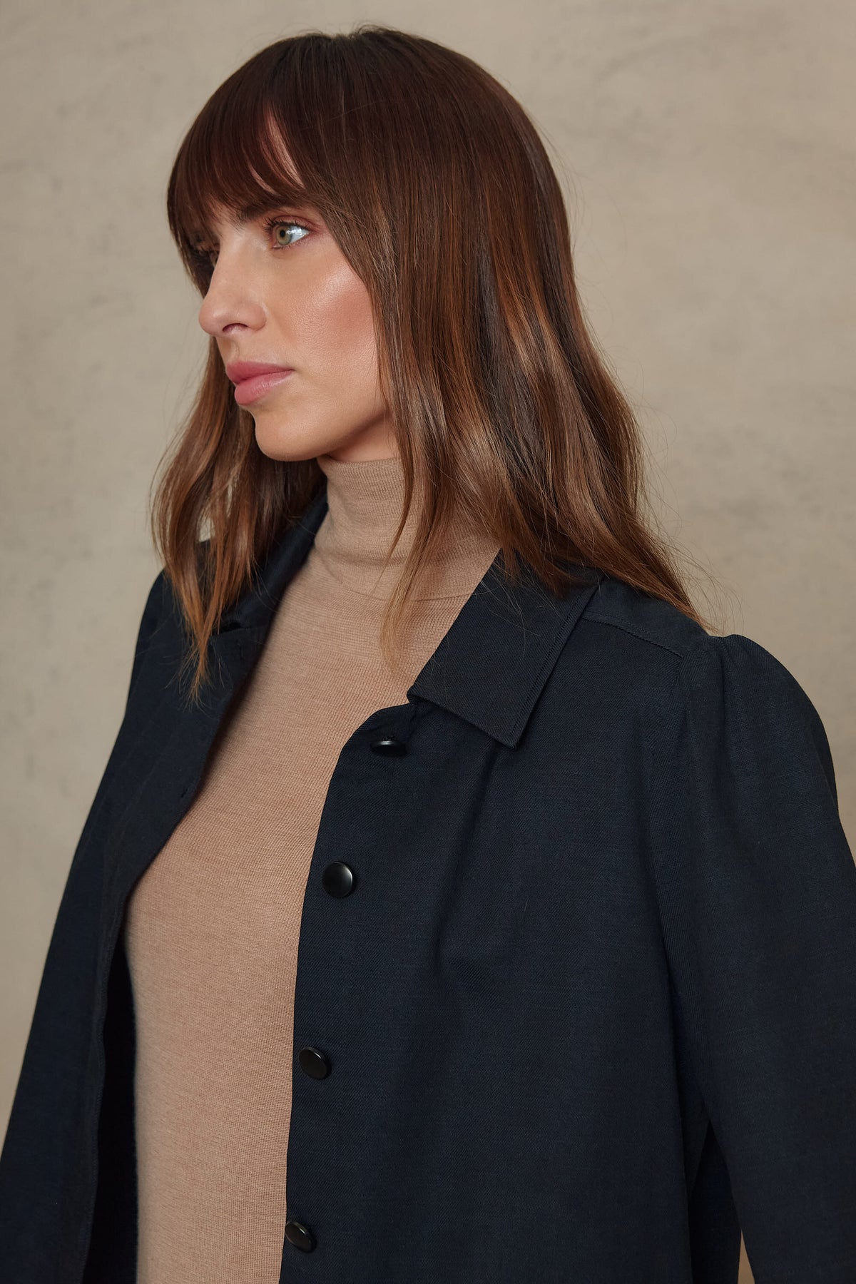 Alba Short Sleeve Blazer - Navy