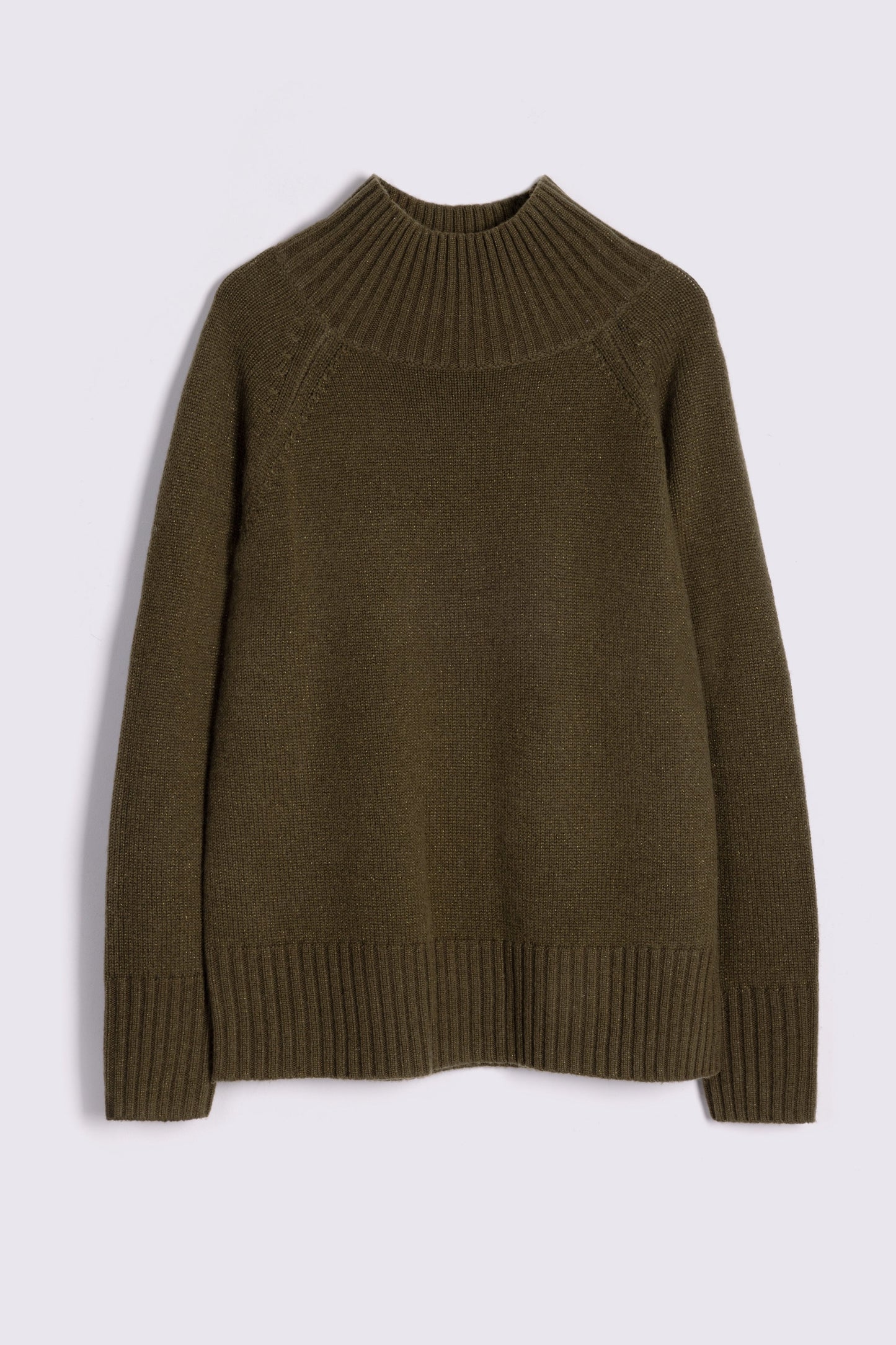 BEA SPARKLE TURTLENECK JUMPER (OLIVE)