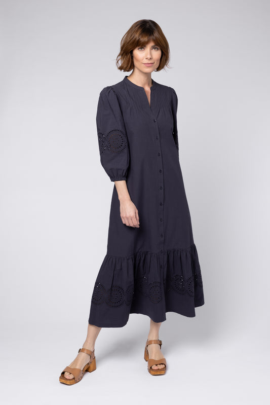 BEAU BRODERIE DRESS (BLACK)