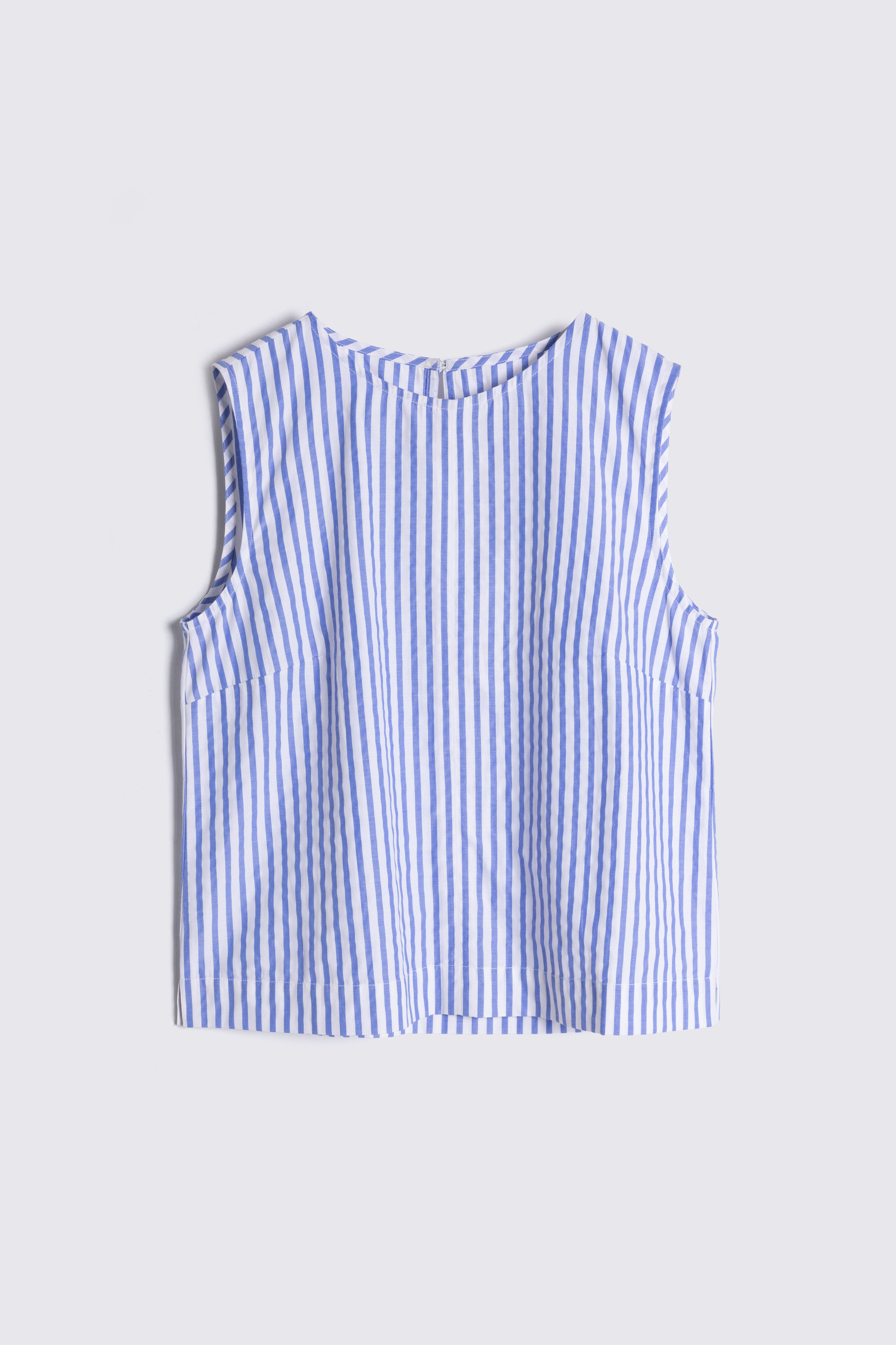 Bali striped shell top o white background