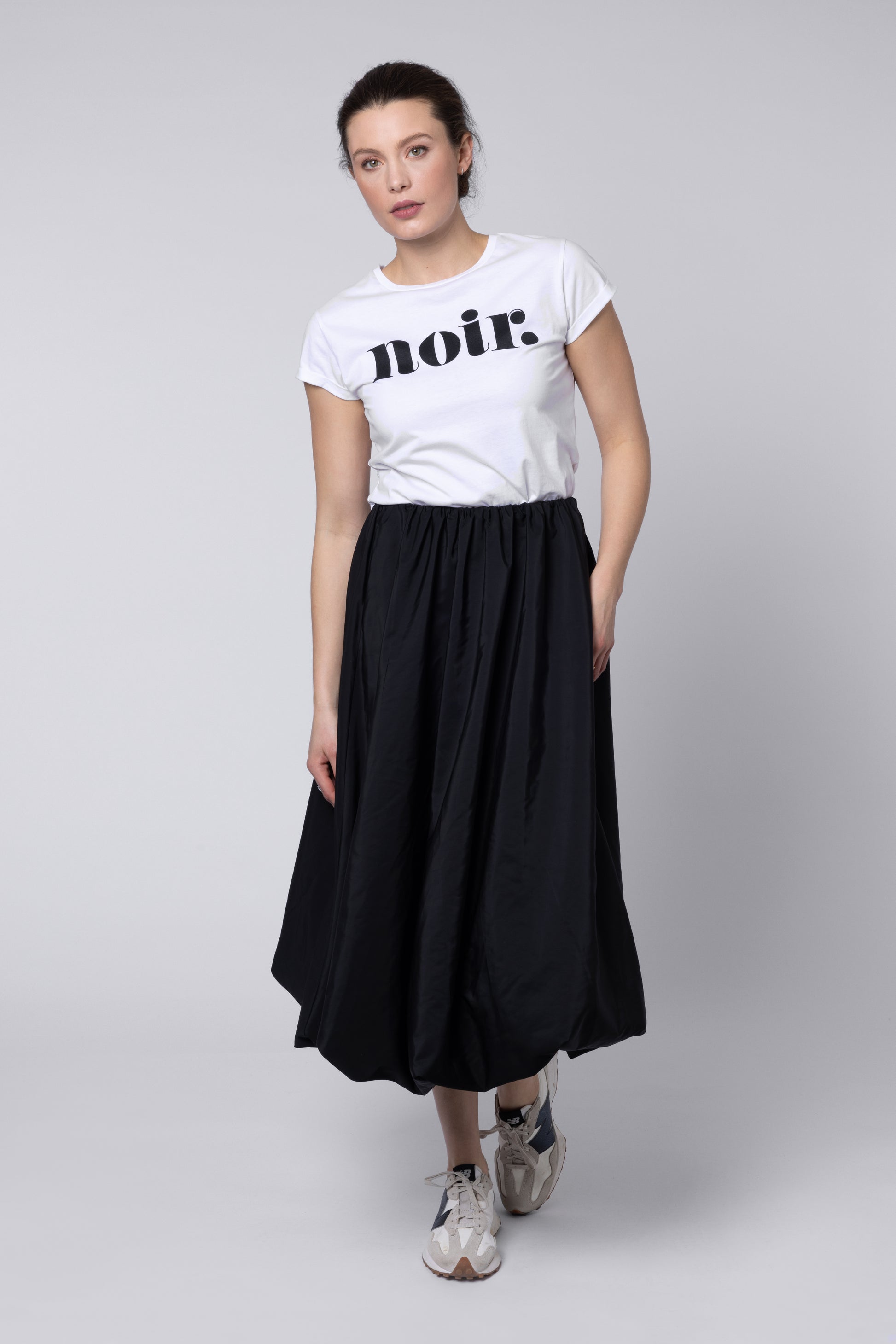 model wearing Bethany Bubble Skirt Eleven Loves